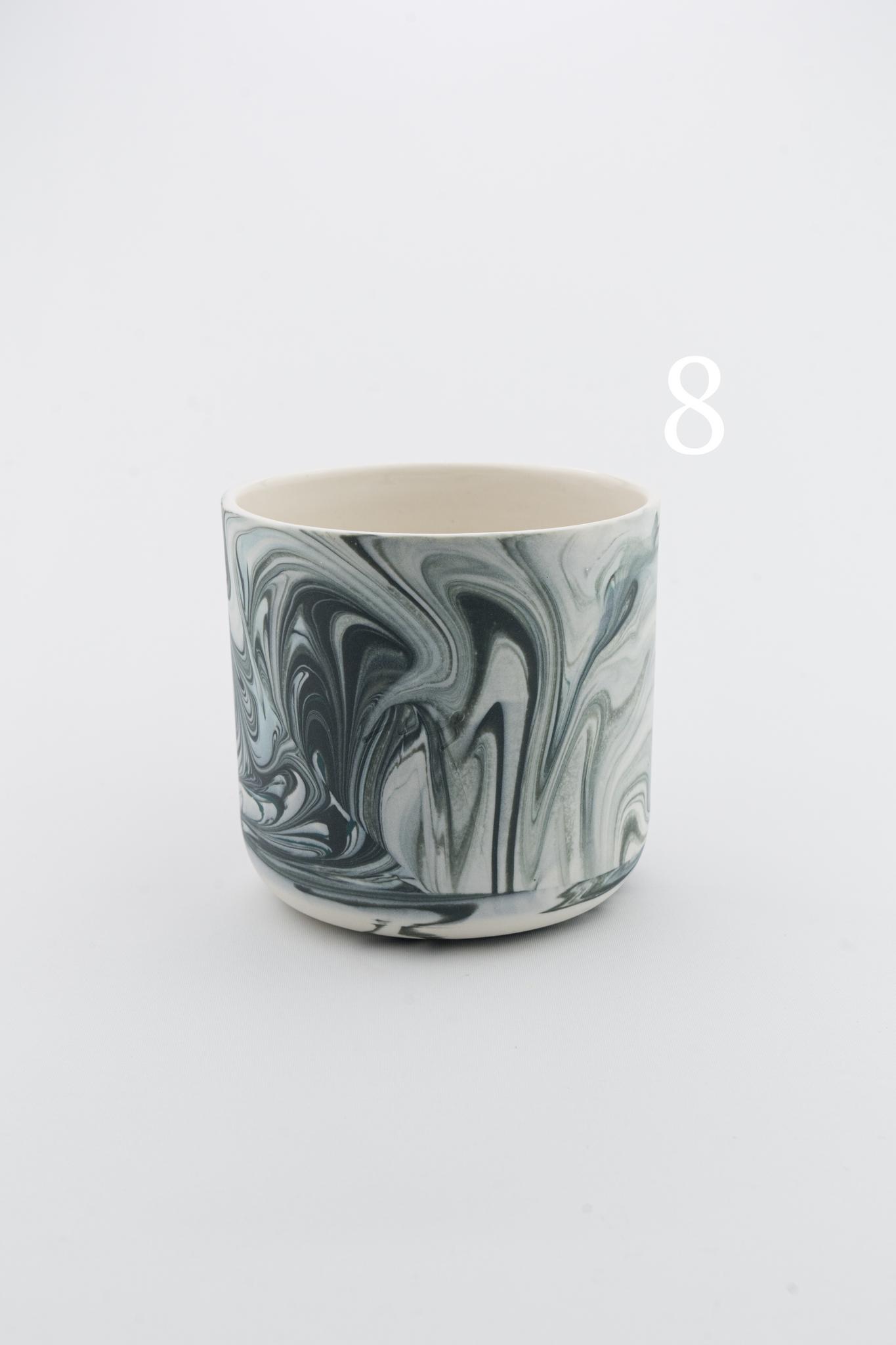Marbling cup Black
