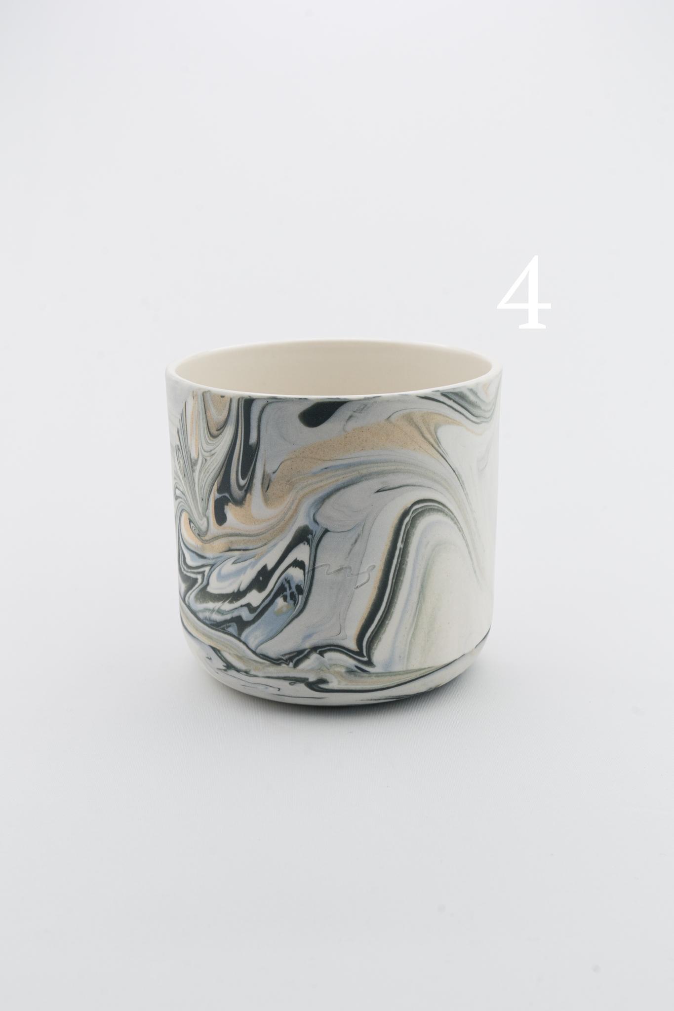 Marbling cup Black