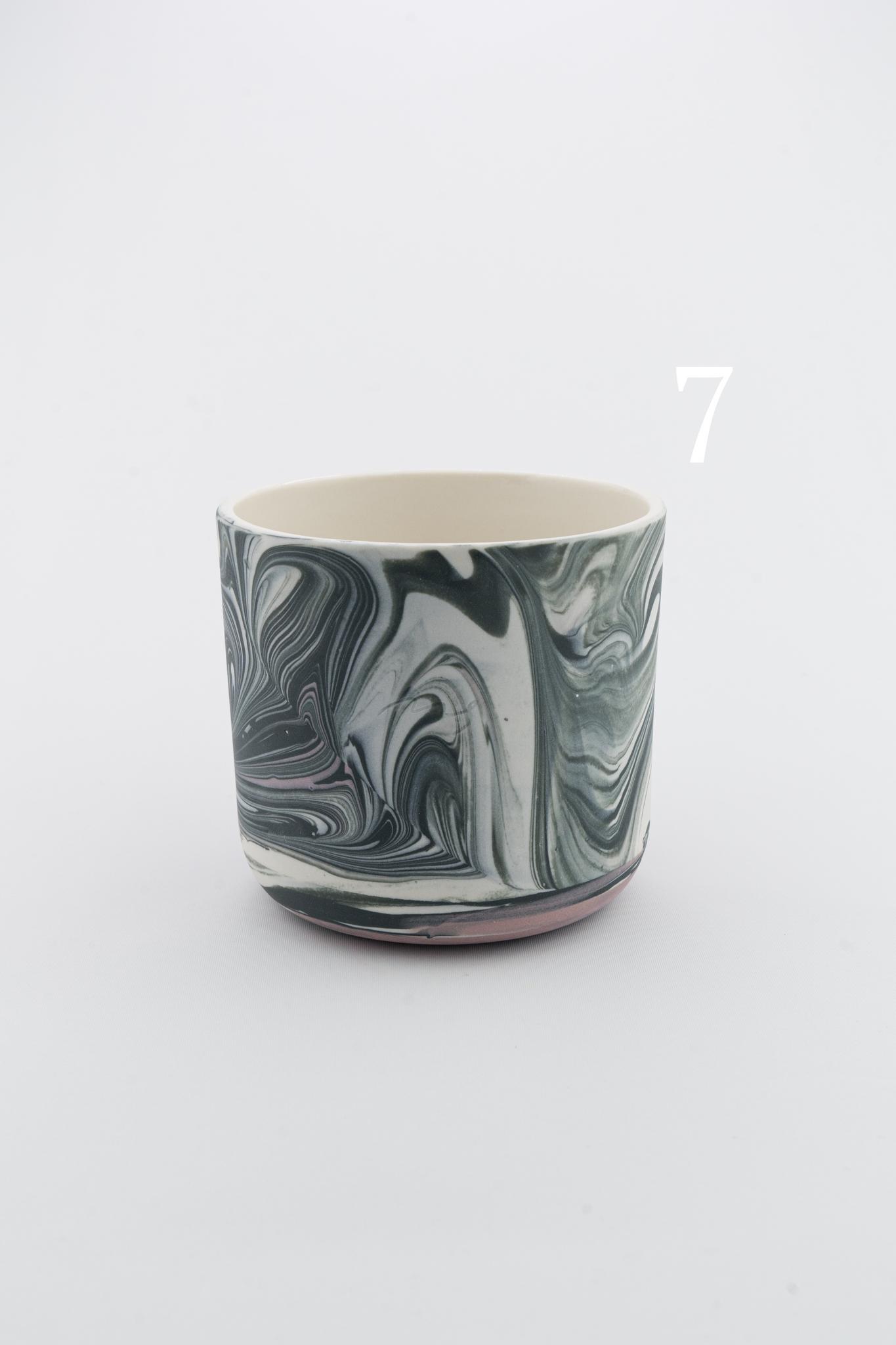Marbling cup Black