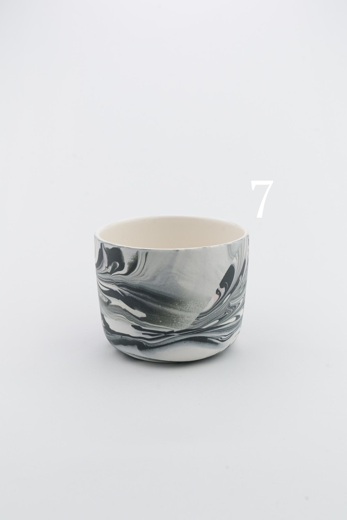 Marbling cup Black