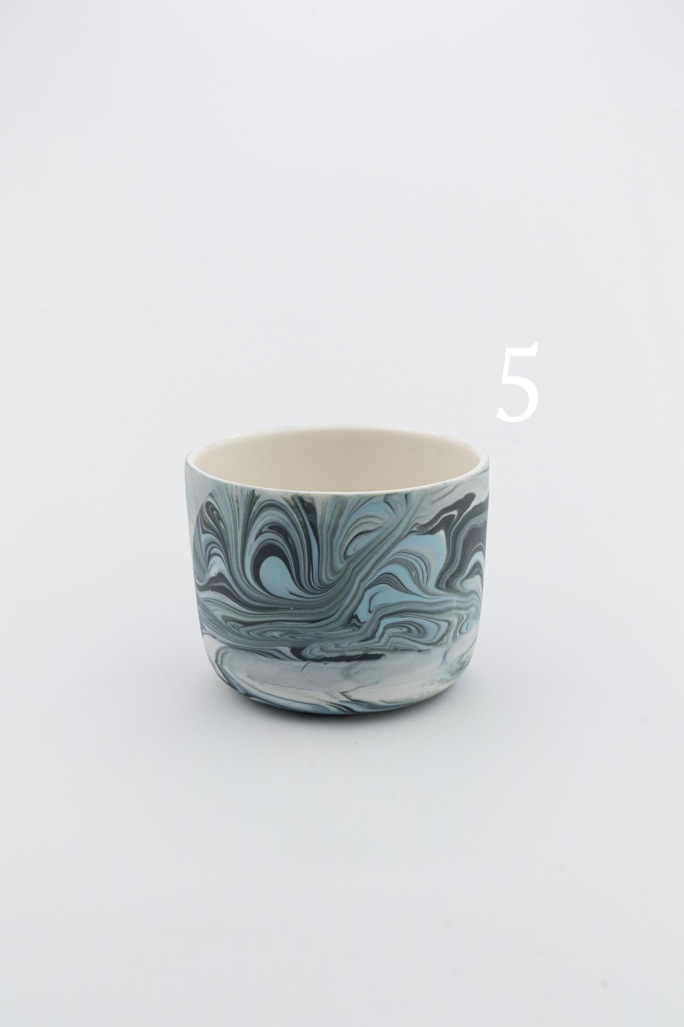 Marbling cup Black