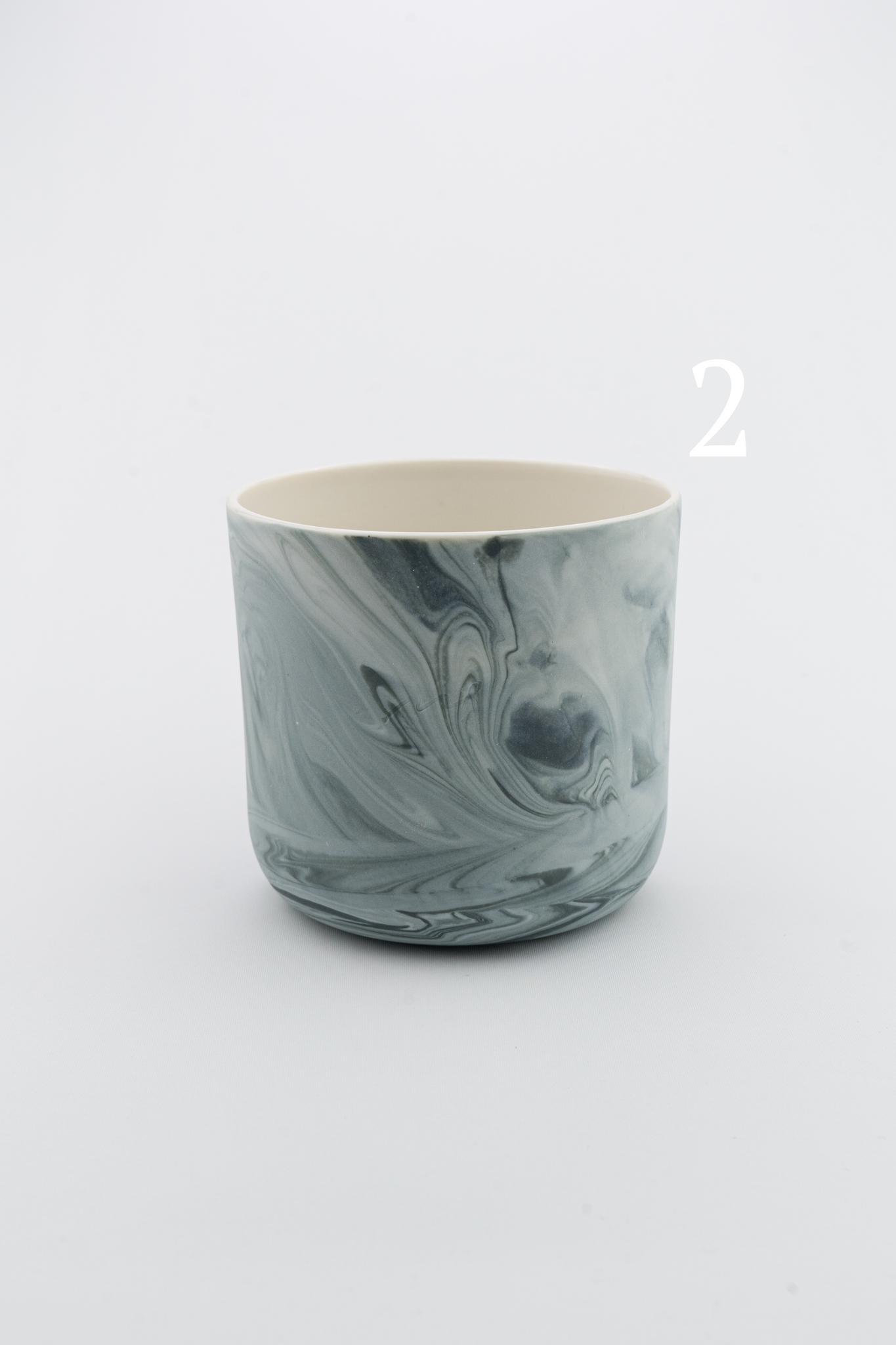 Marbling cup Black