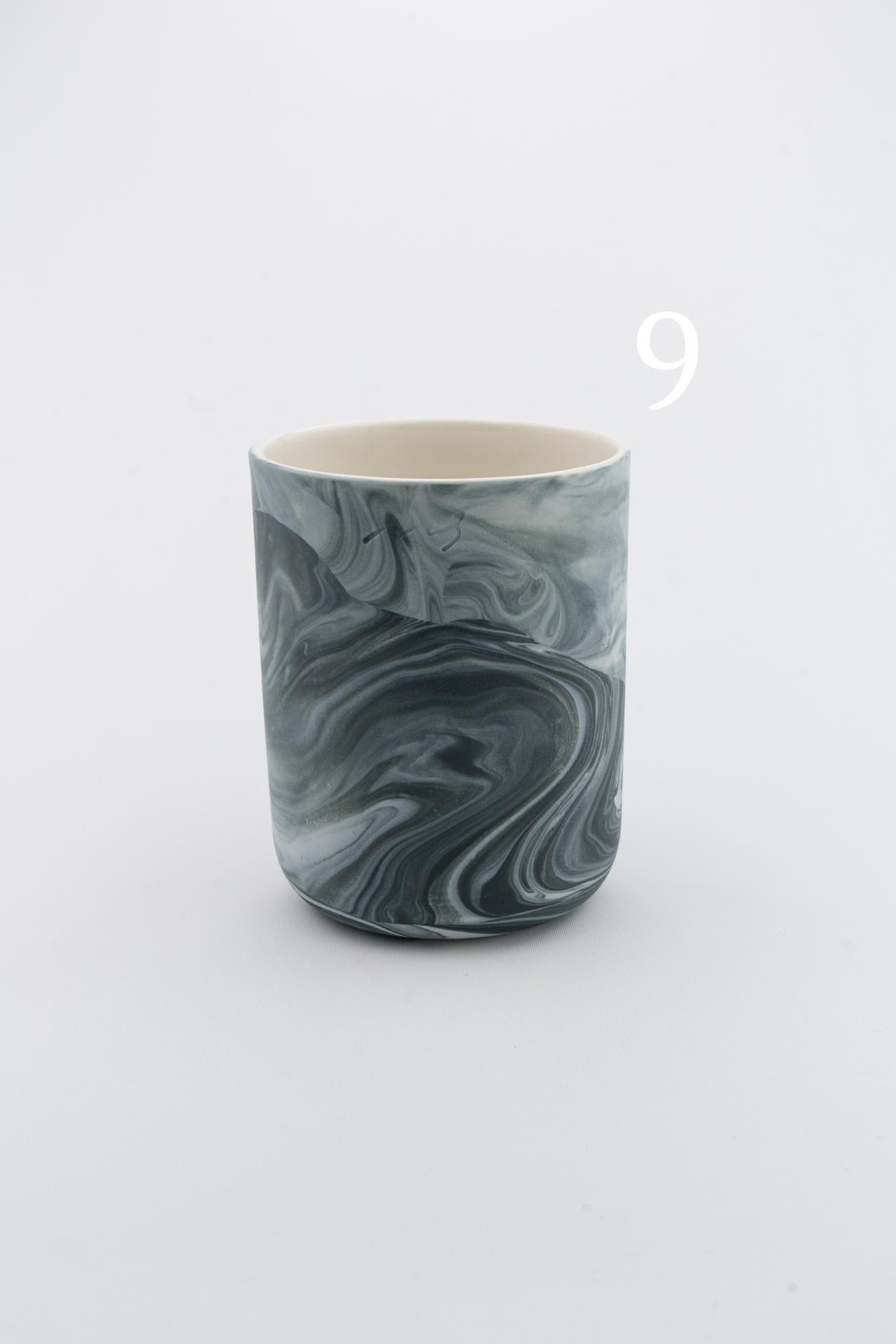 Marbling cup Black