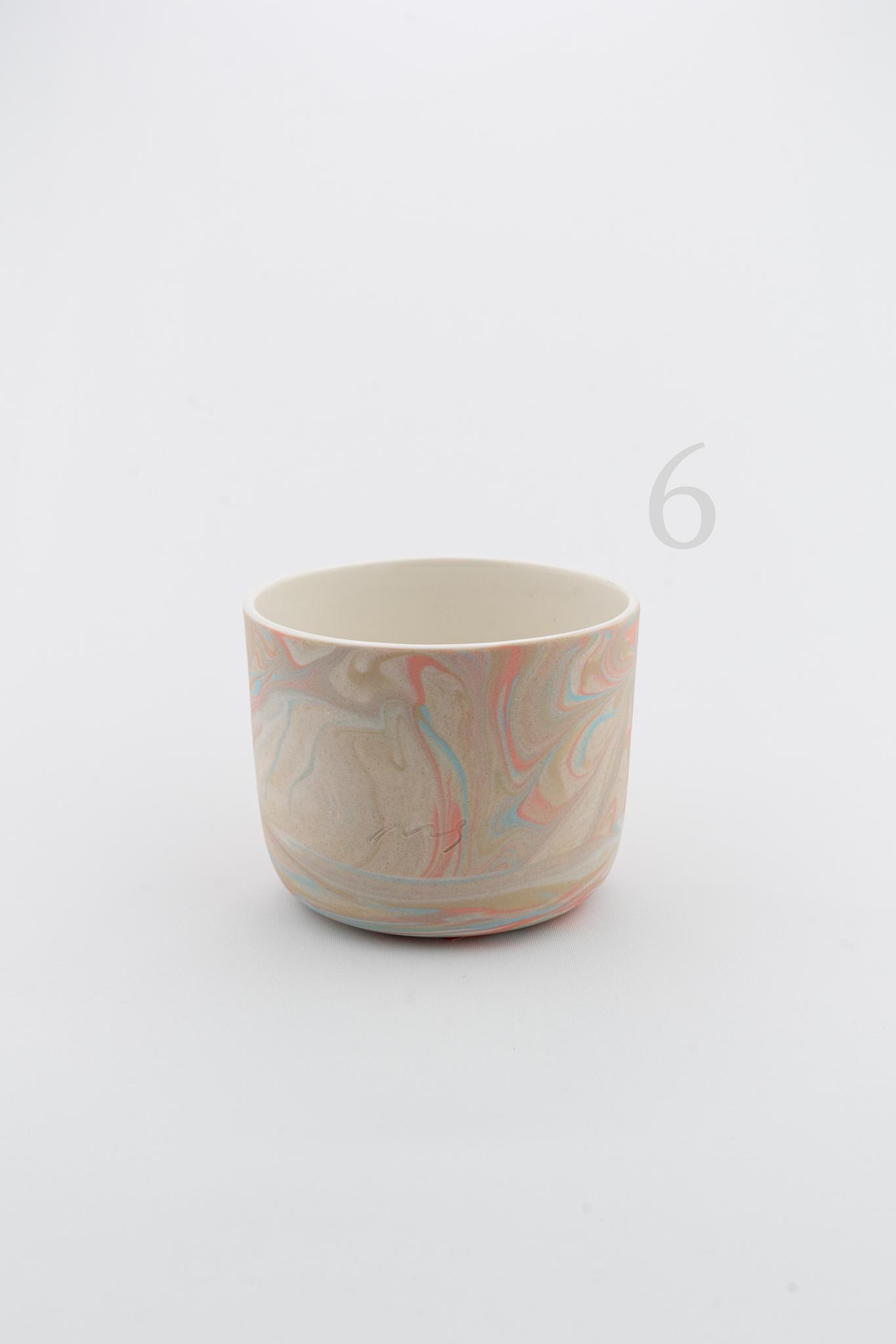 Marbling cup Beige