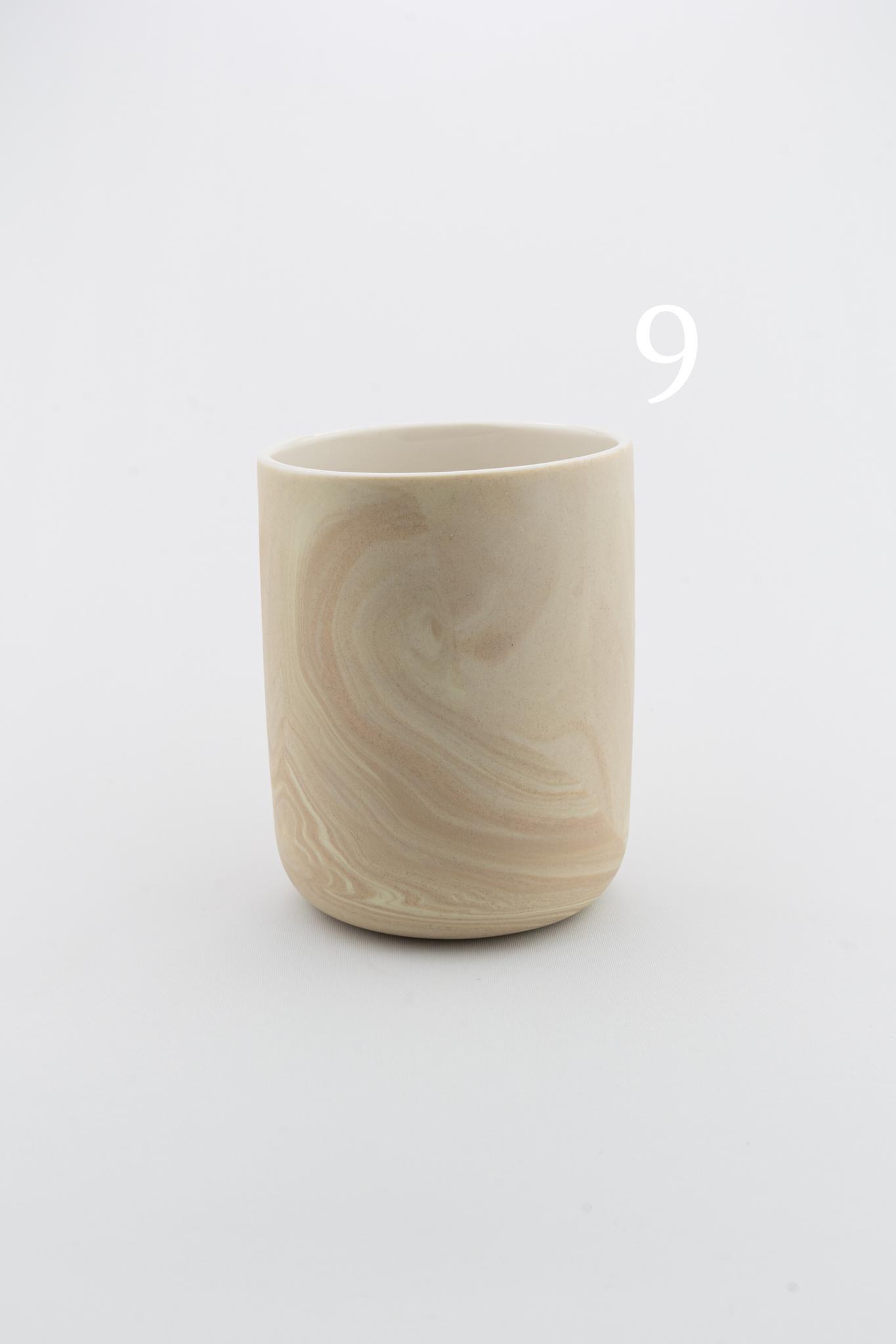 Marbling cup Beige