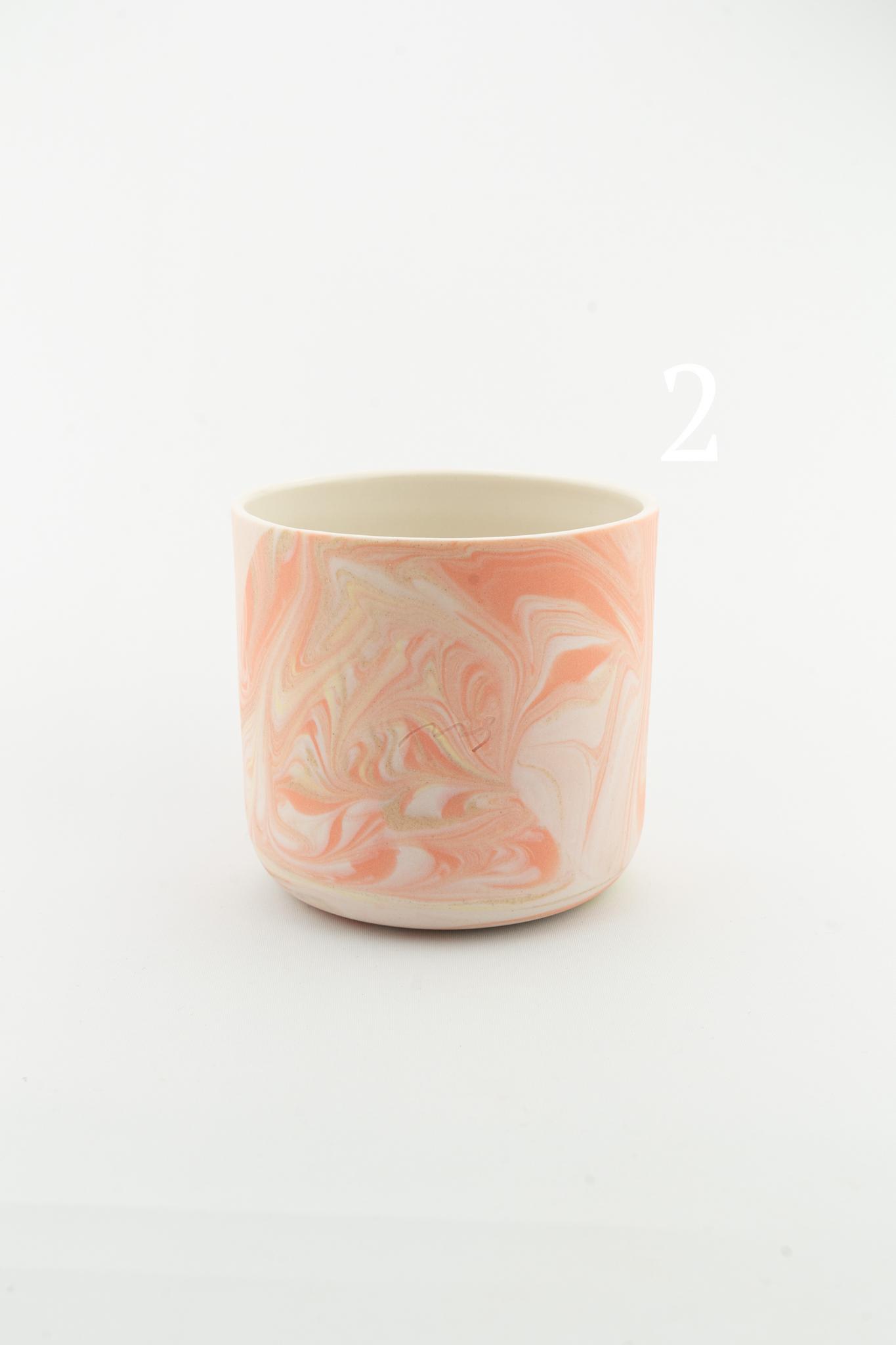 Marbling cup Orange