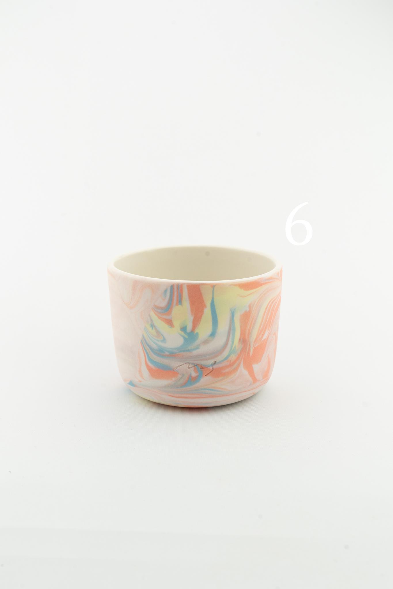 Marbling cup Orange