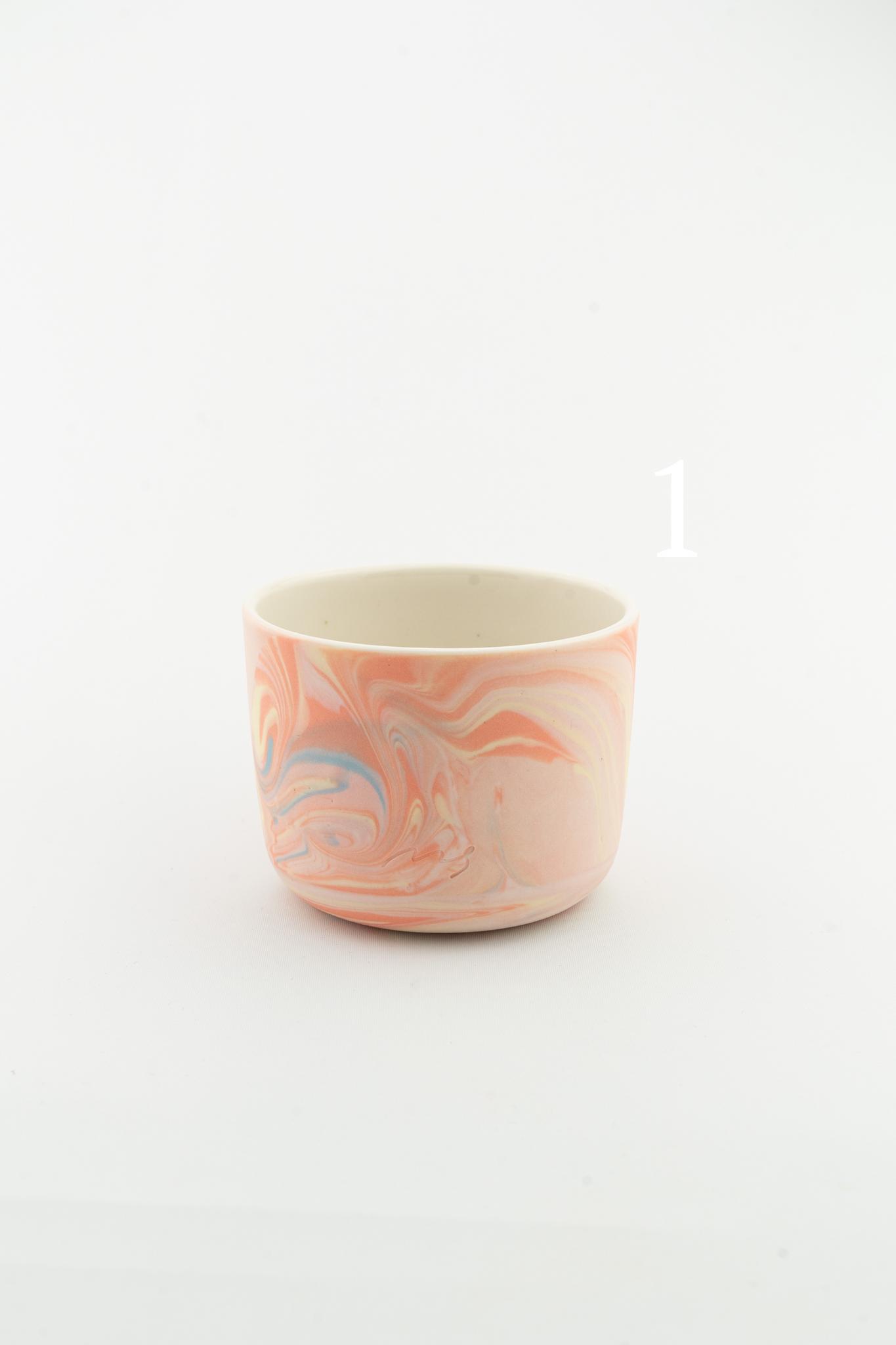 Marbling cup Orange