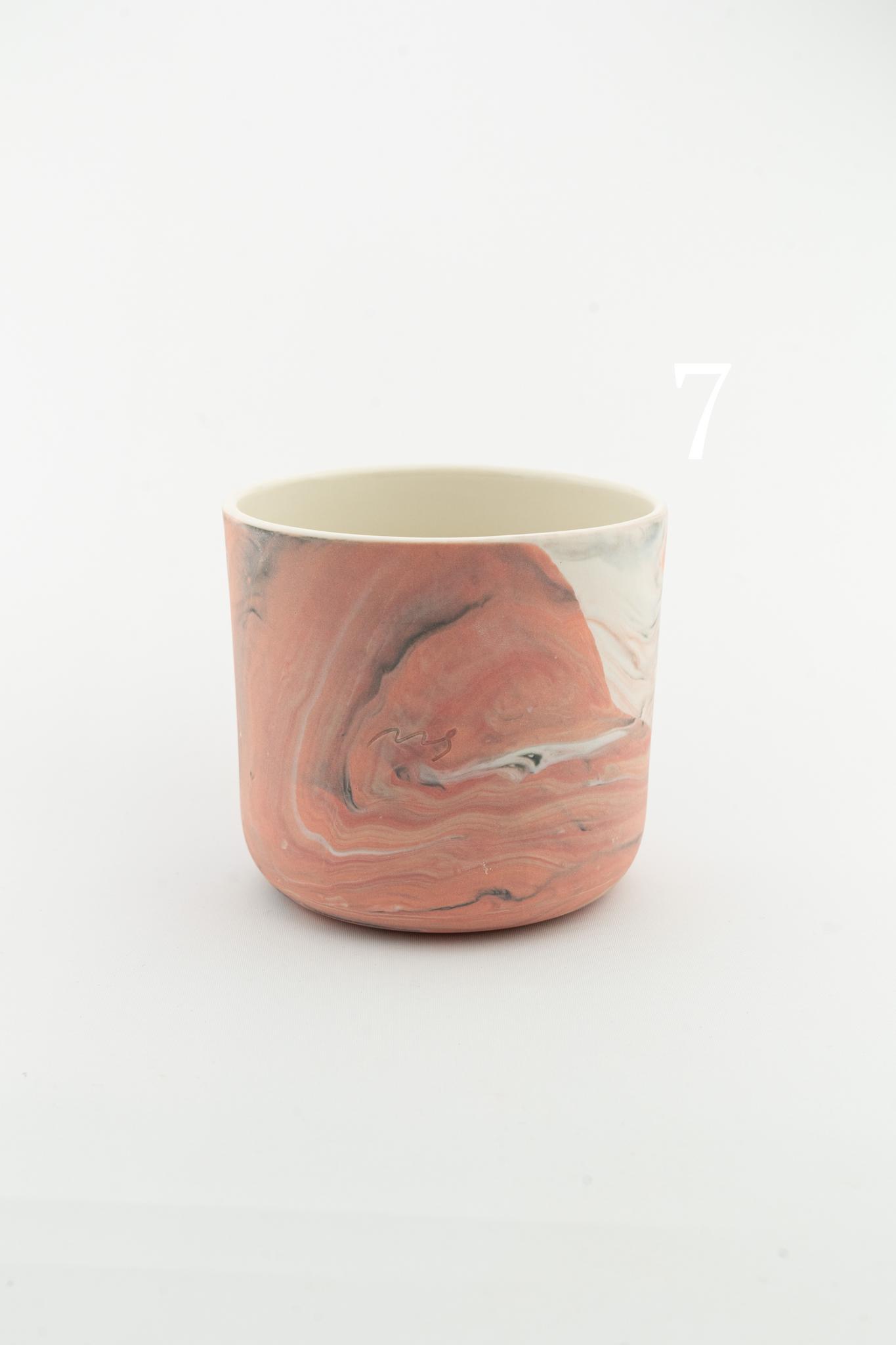Marbling cup Orange