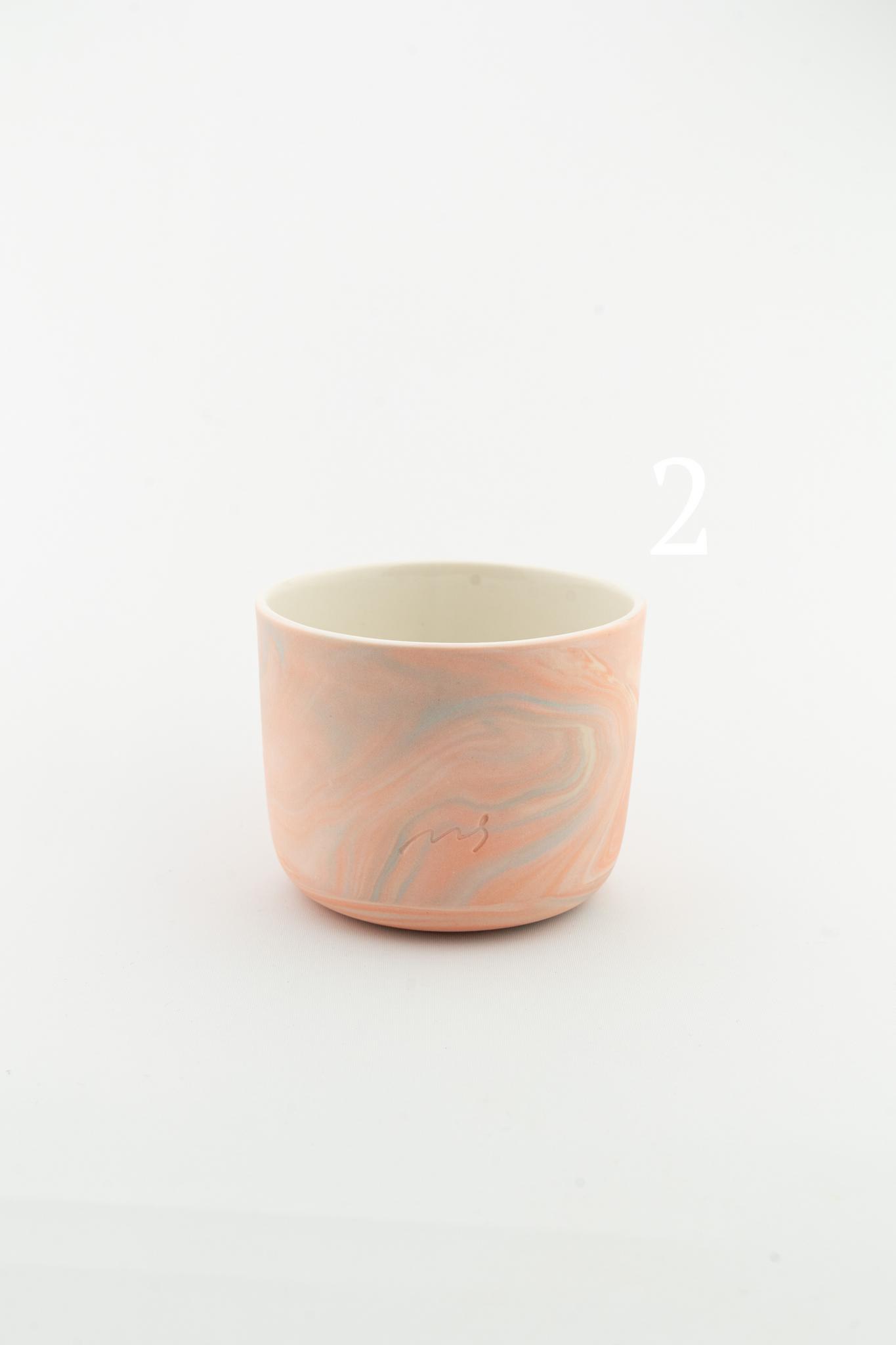 Marbling cup Orange