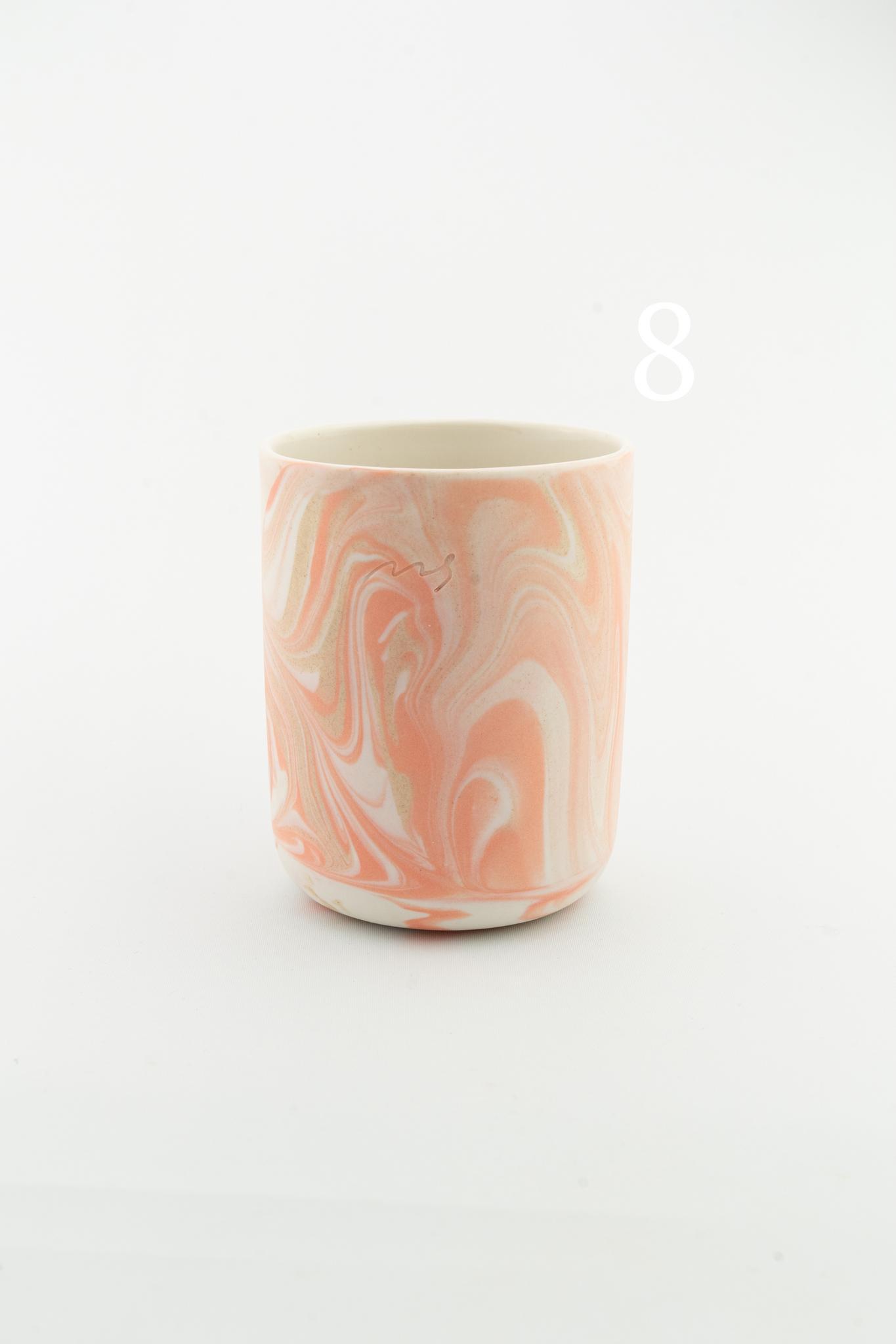 Marbling cup Orange