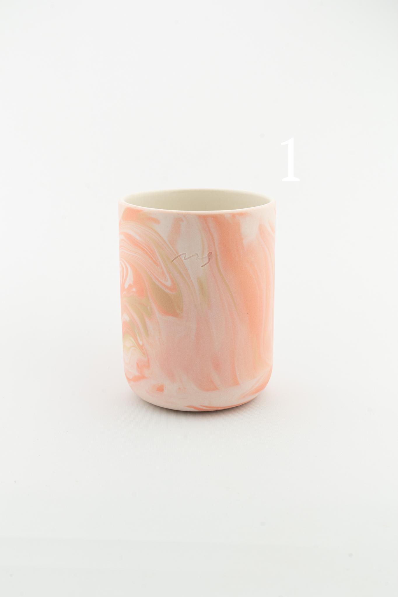 Marbling cup Orange