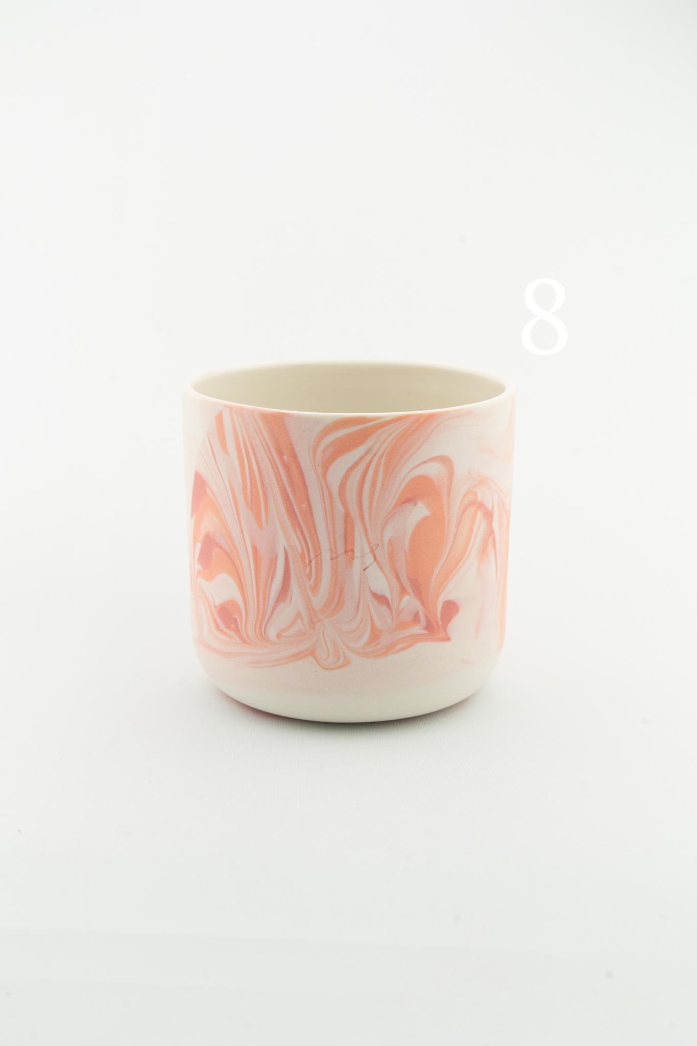 Marbling cup Orange