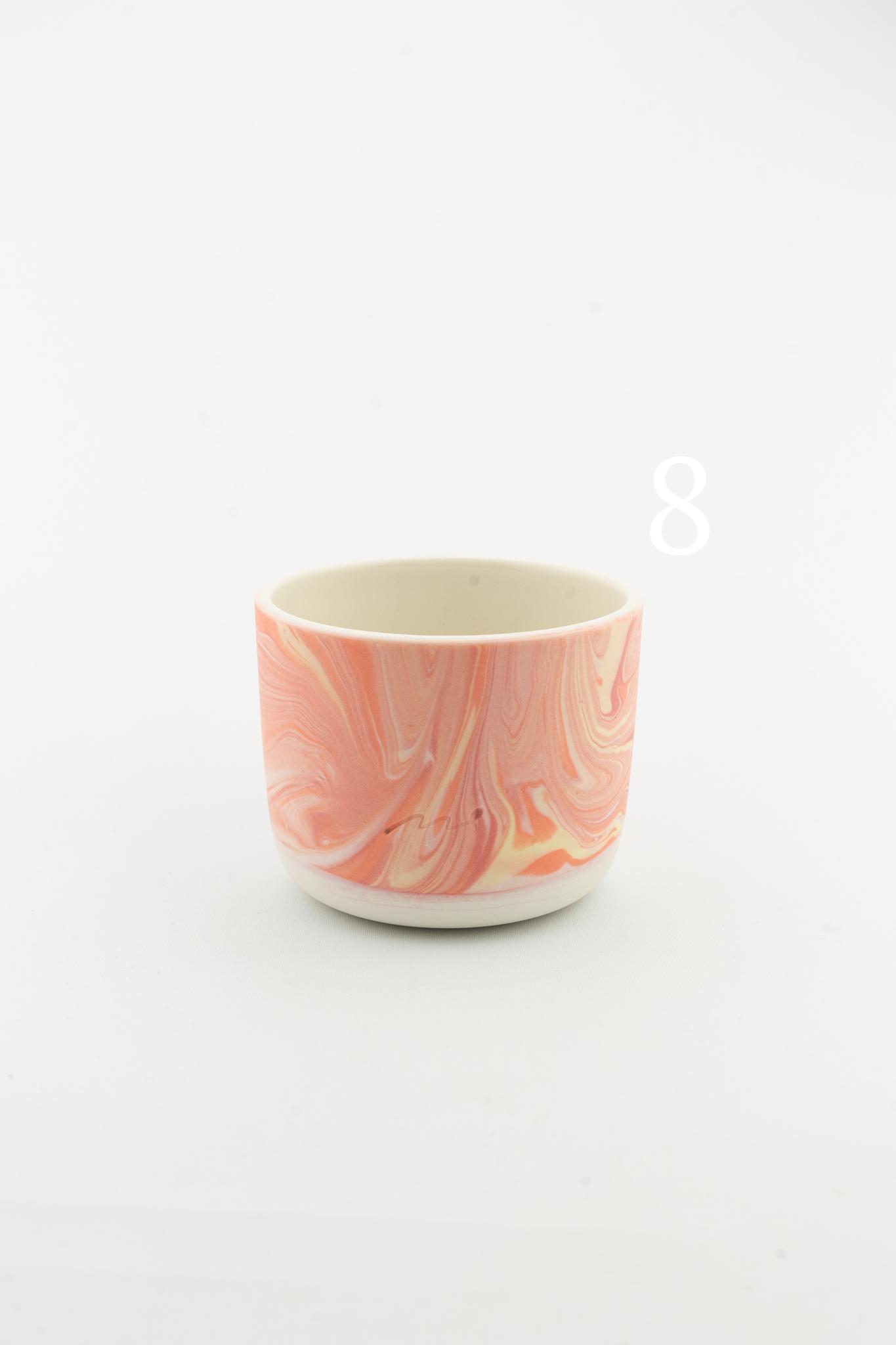 Marbling cup Orange