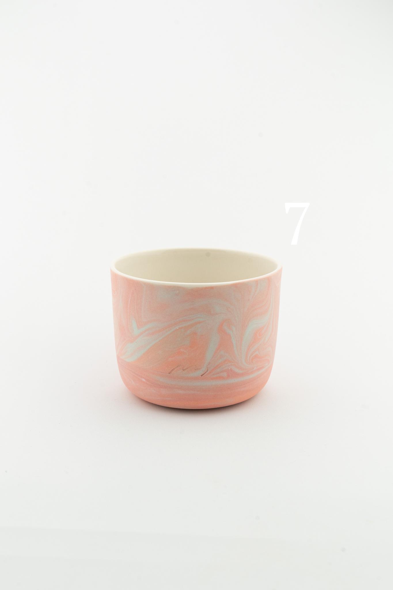 Marbling cup Orange