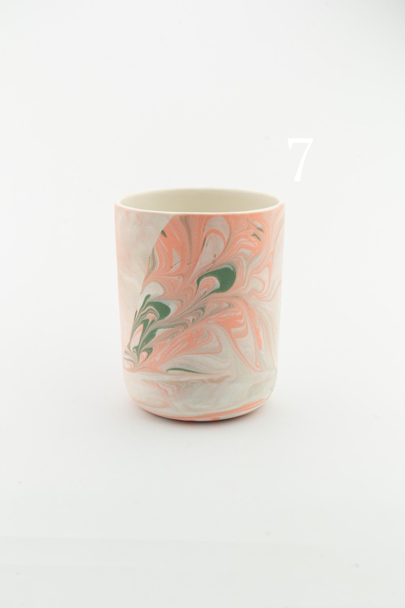 Marbling cup Orange