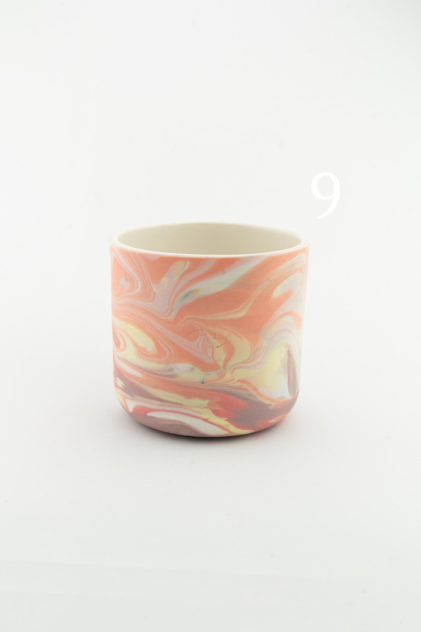 Marbling cup Orange