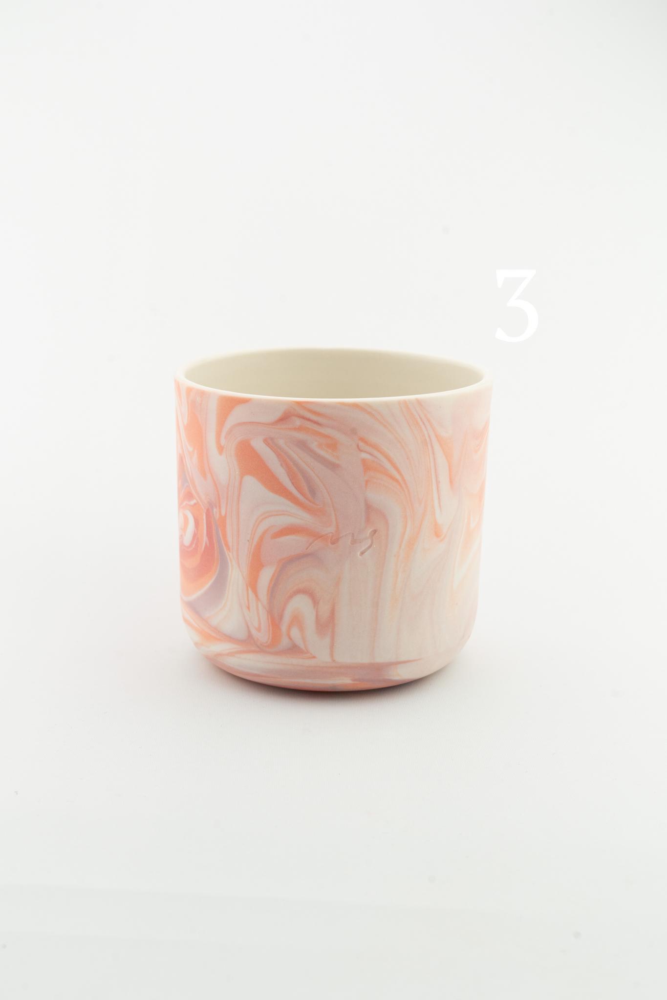 Marbling cup Orange