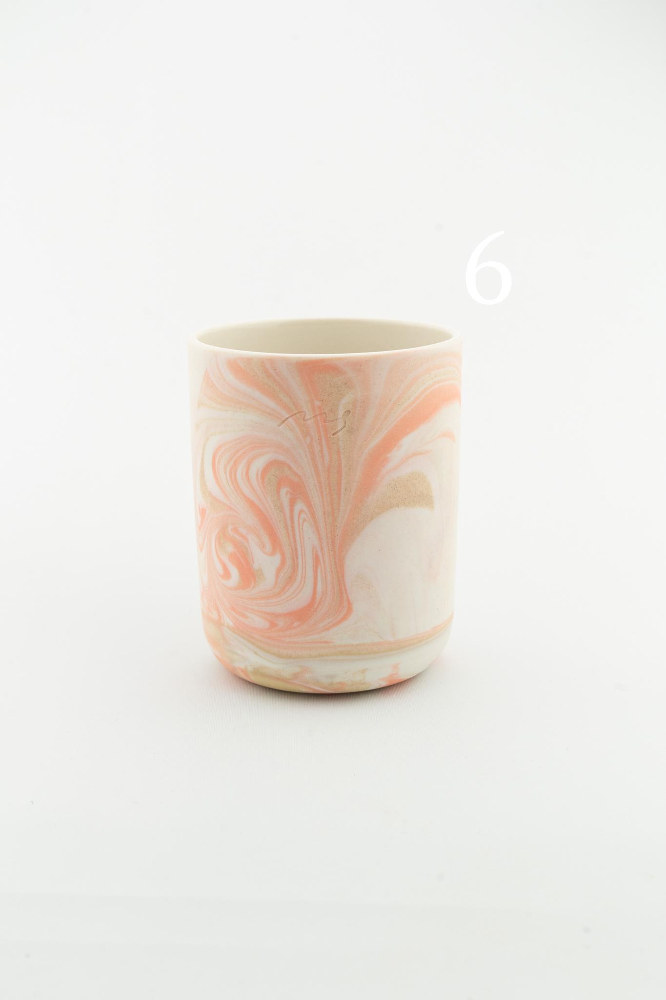 Marbling cup Orange