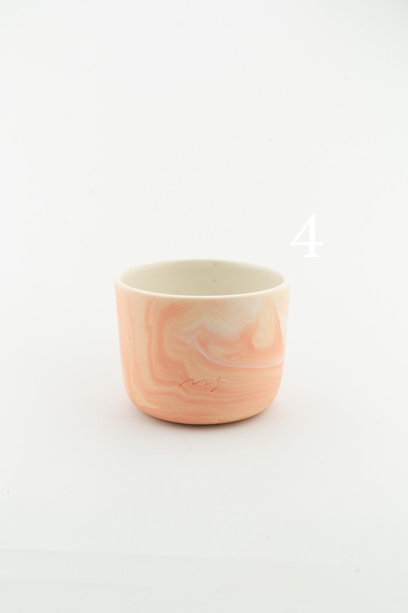 Marbling cup Orange