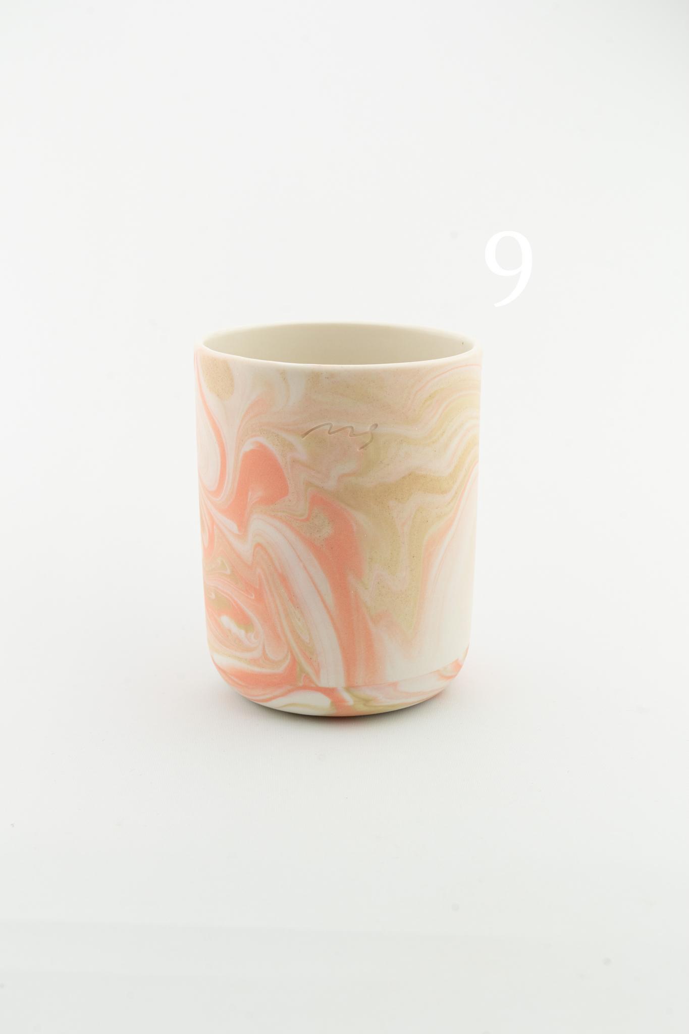 Marbling cup Orange