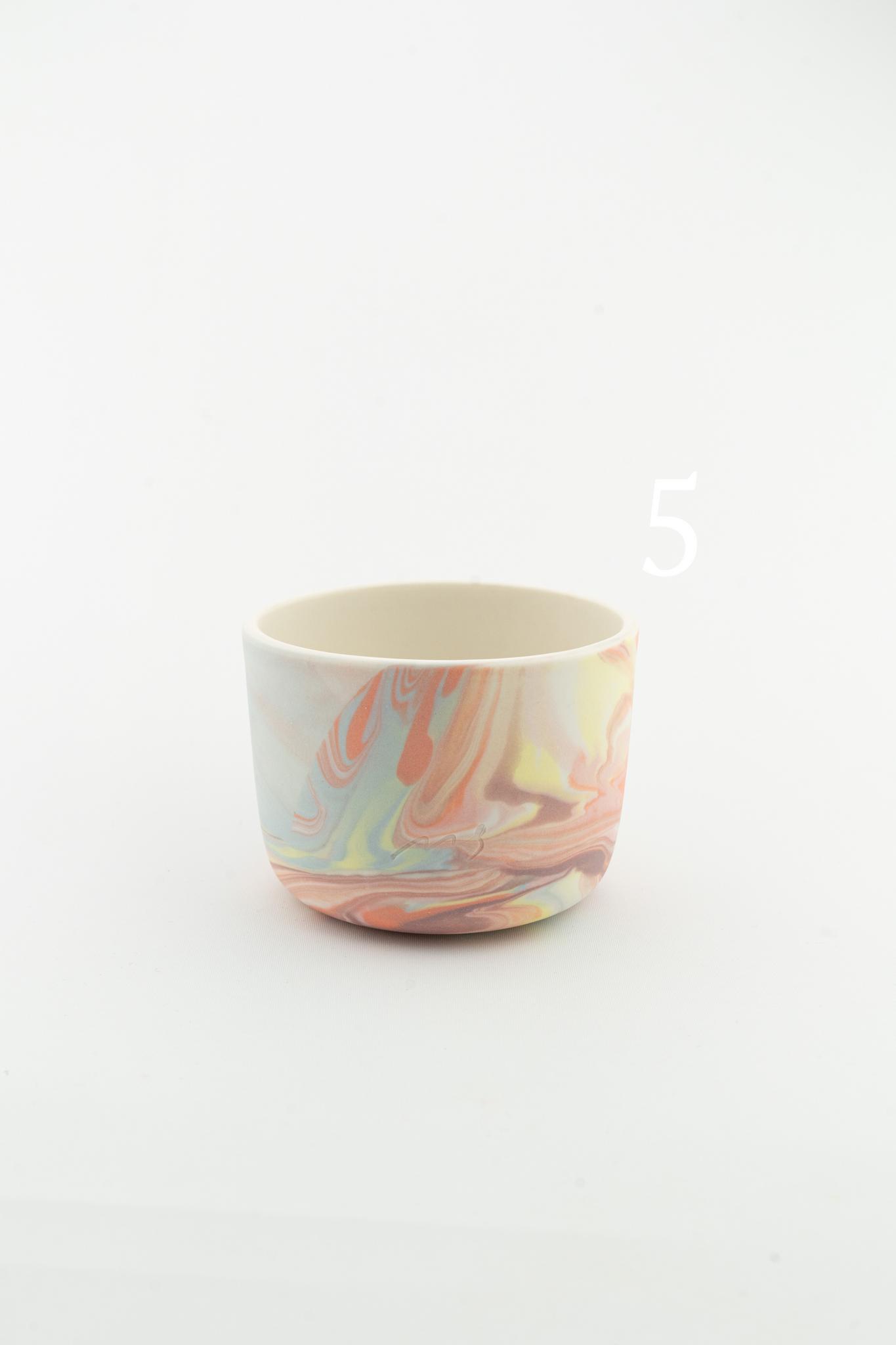 Marbling cup Orange