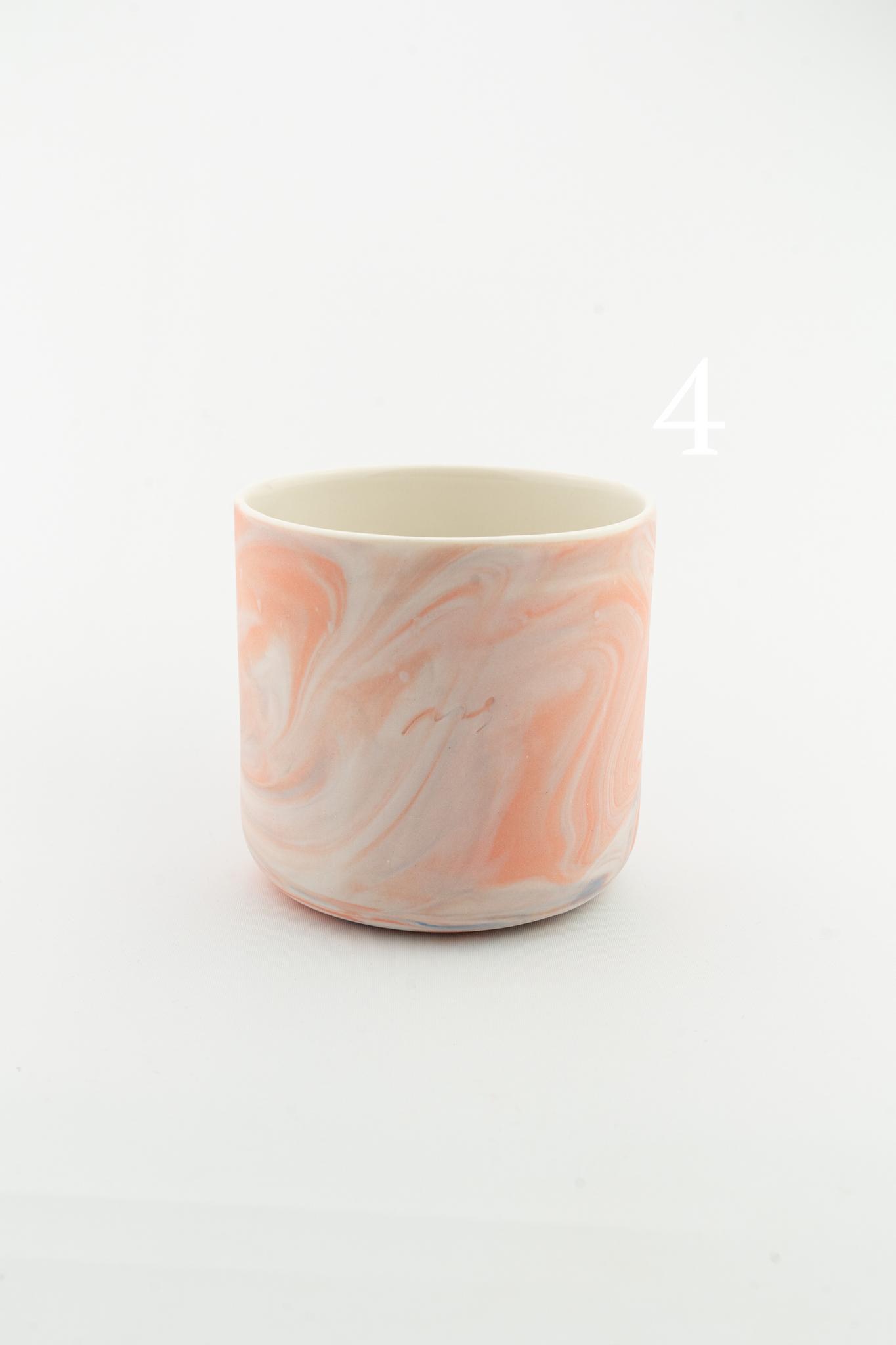 Marbling cup Orange