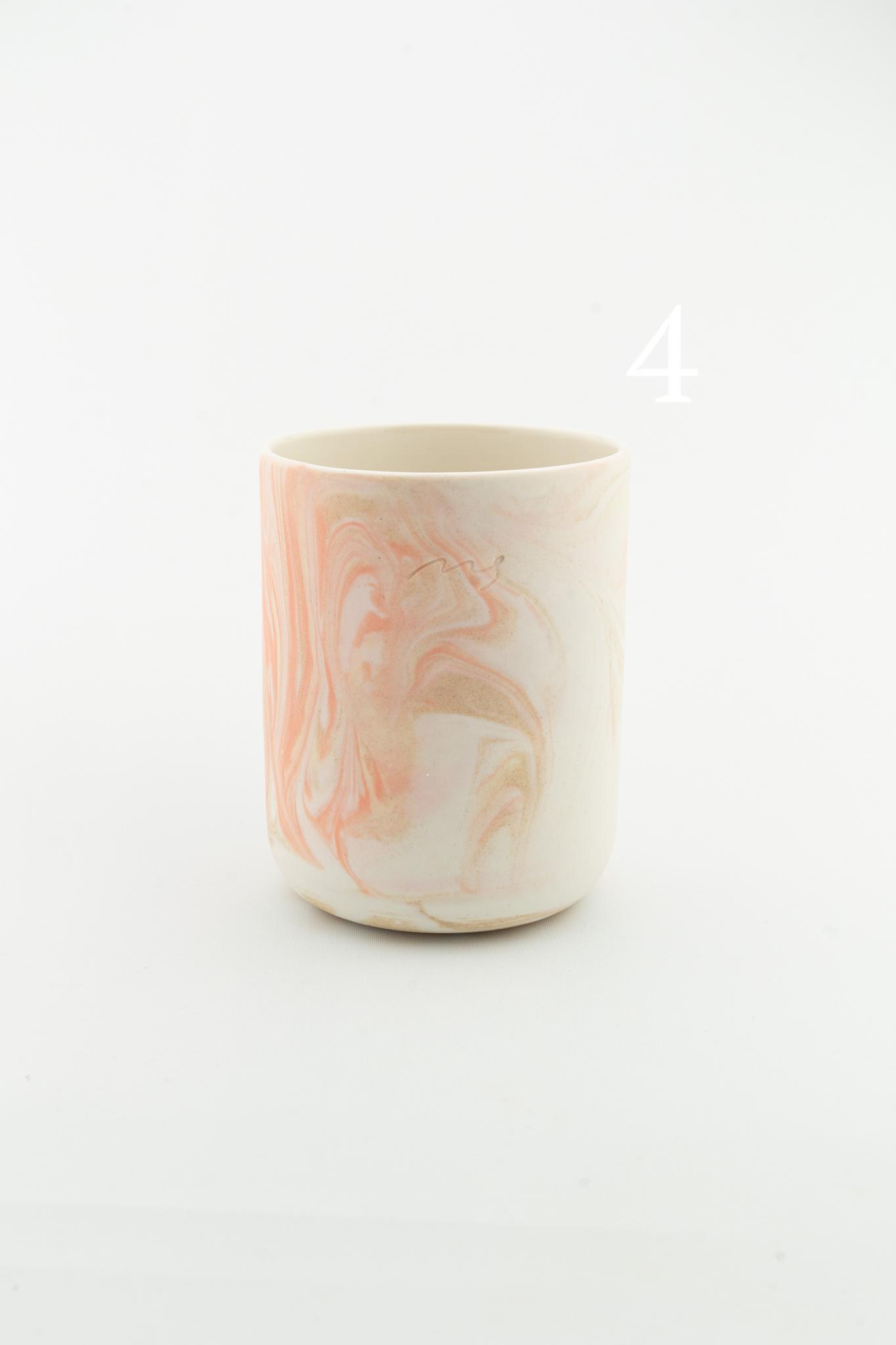 Marbling cup Orange