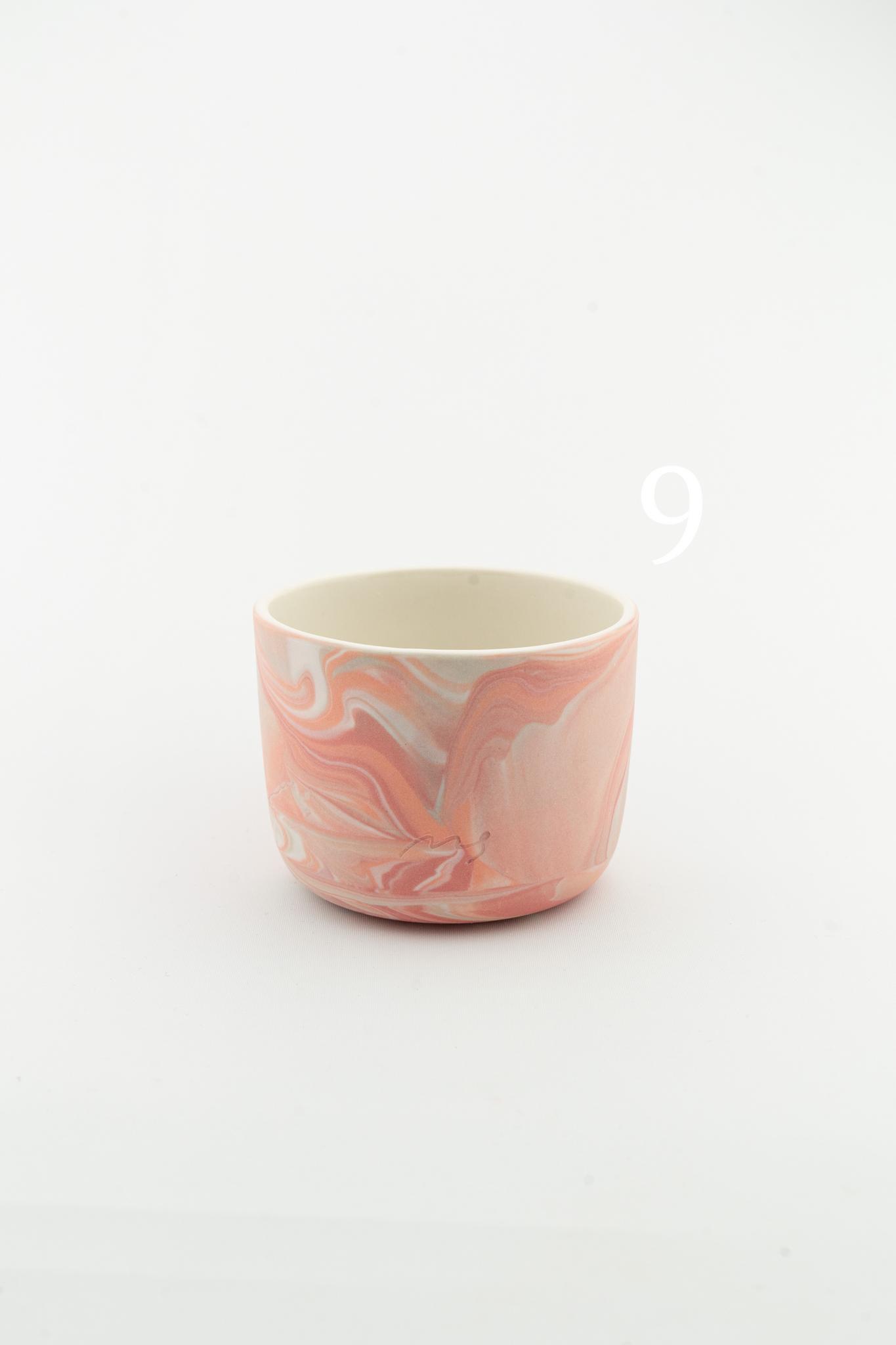 Marbling cup Orange