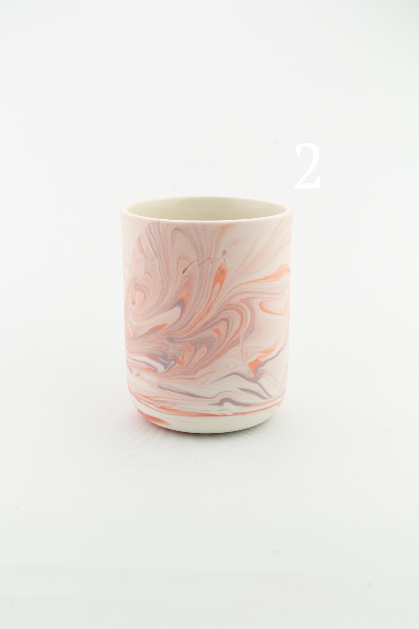 Marbling cup Orange