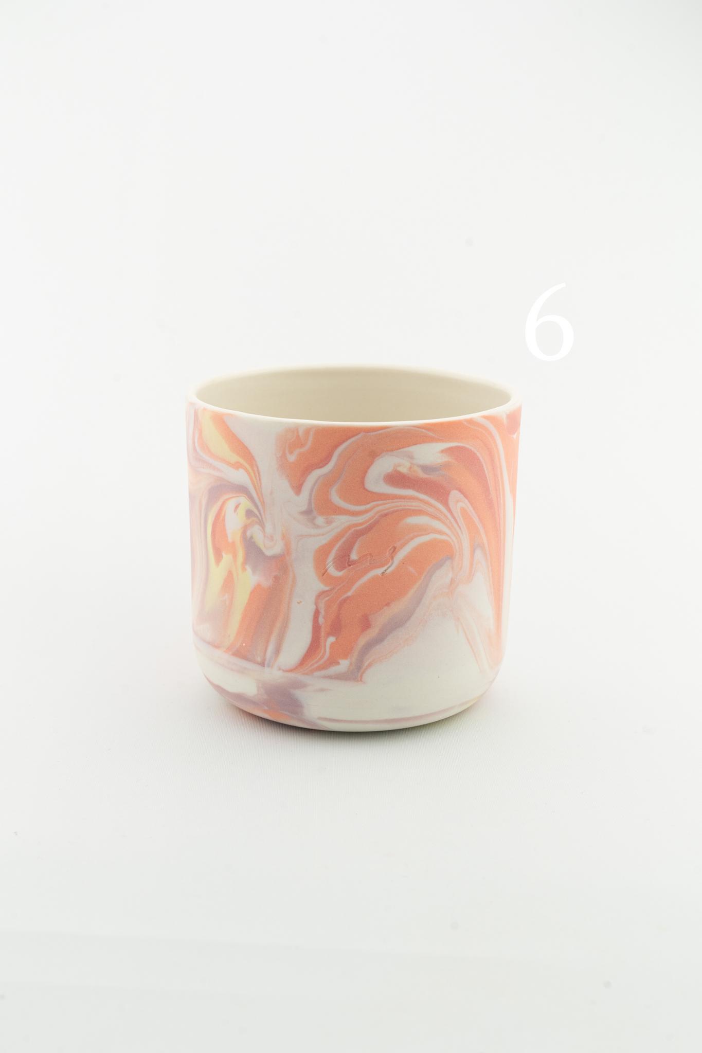 Marbling cup Orange