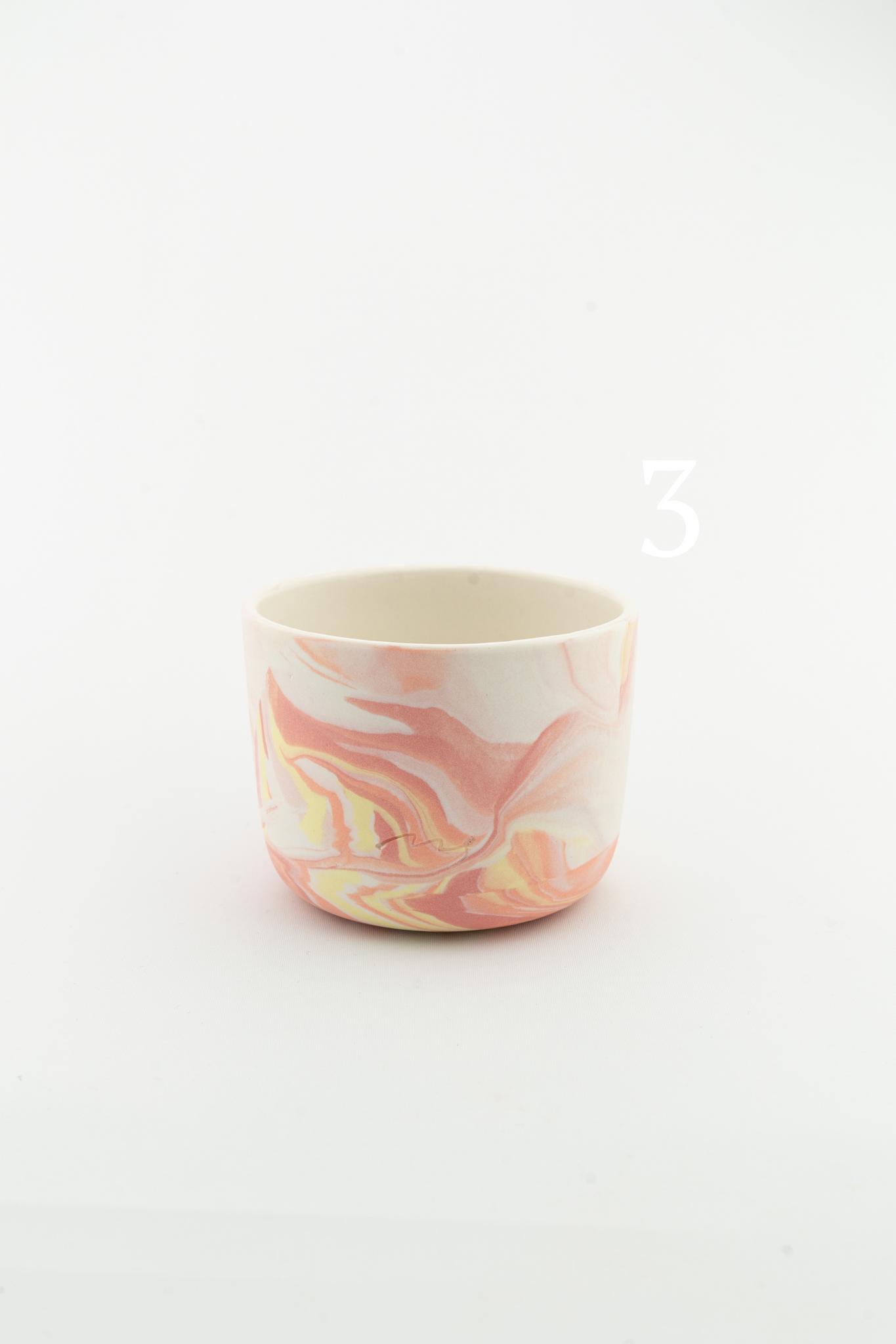 Marbling cup Orange