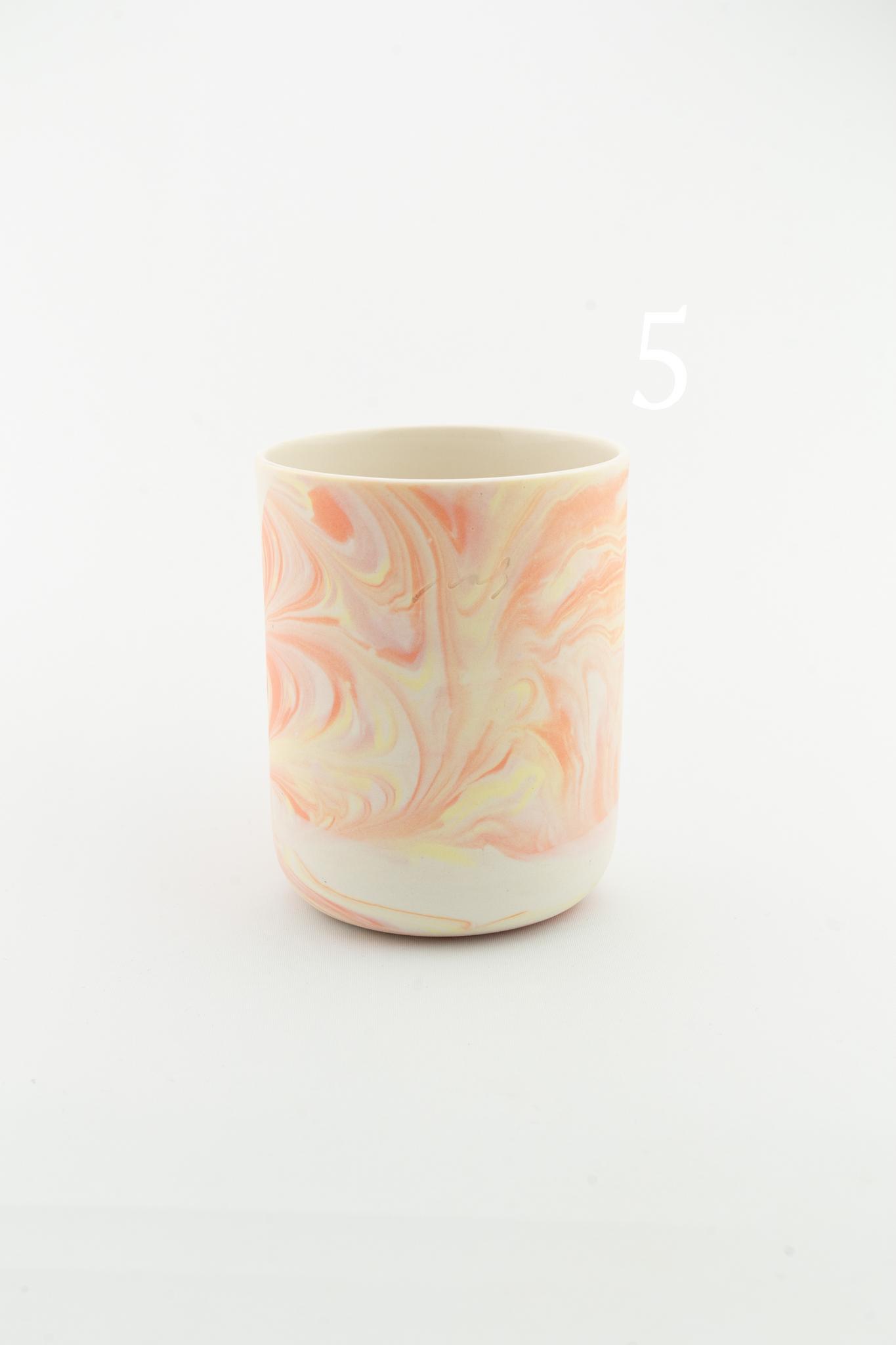 Marbling cup Orange