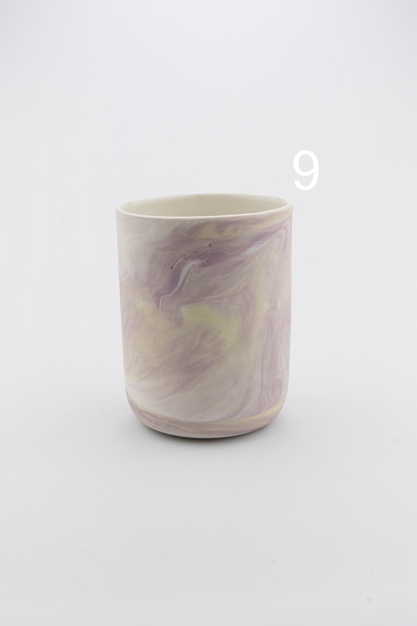 Marbling cup Purple