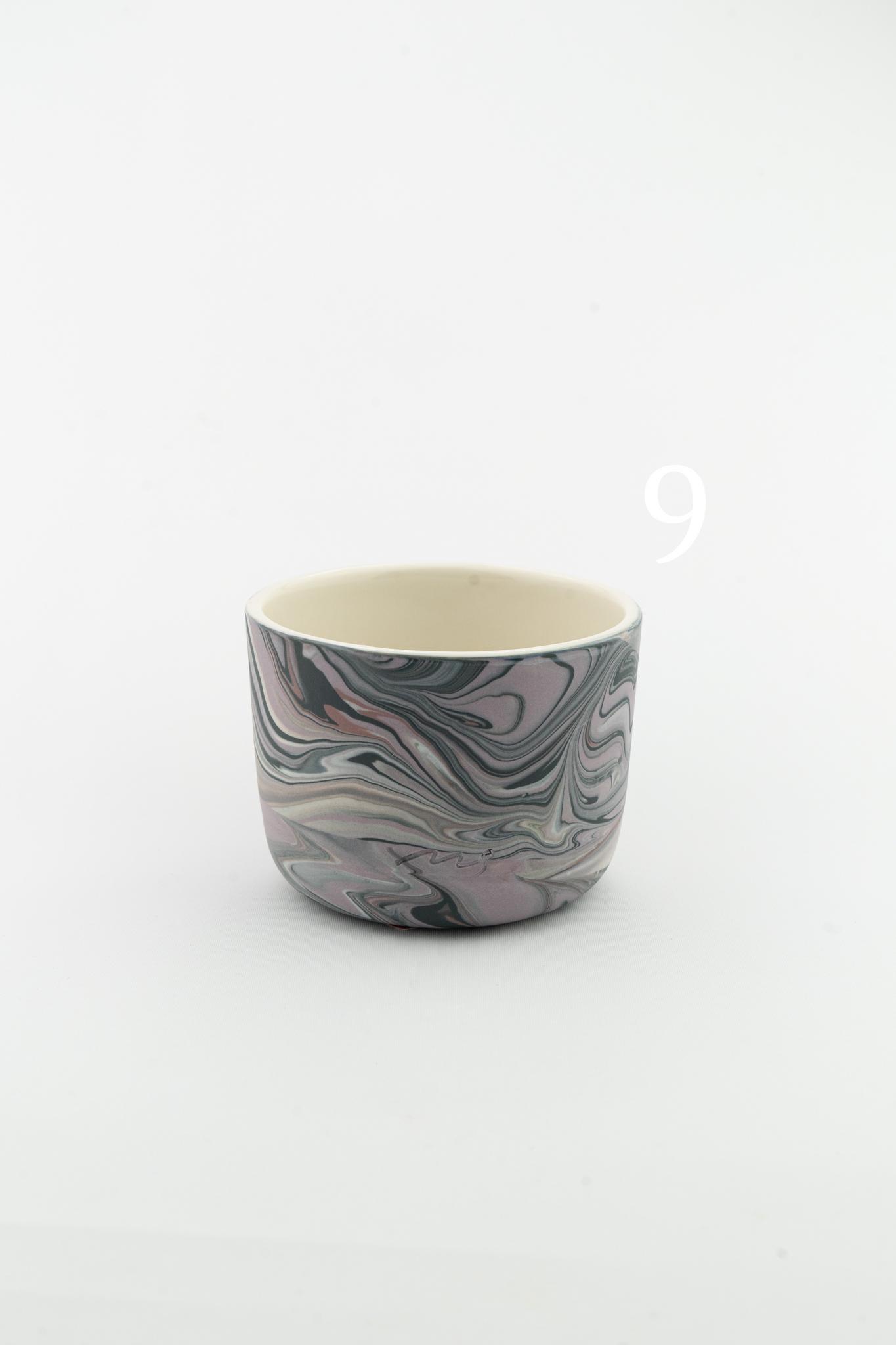 Marbling cup Purple