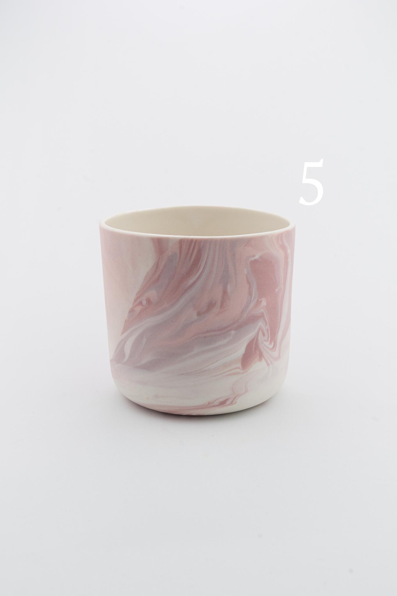 Marbling cup Purple