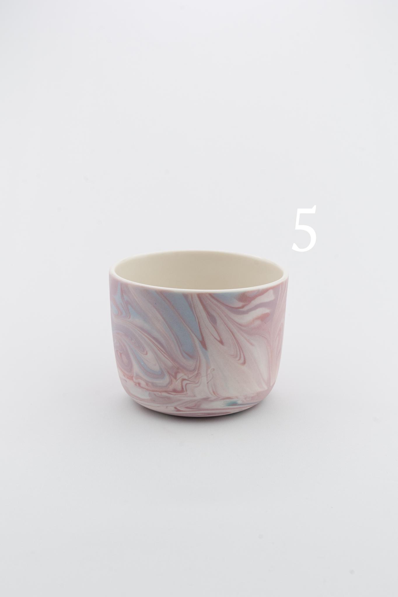 Marbling cup Purple