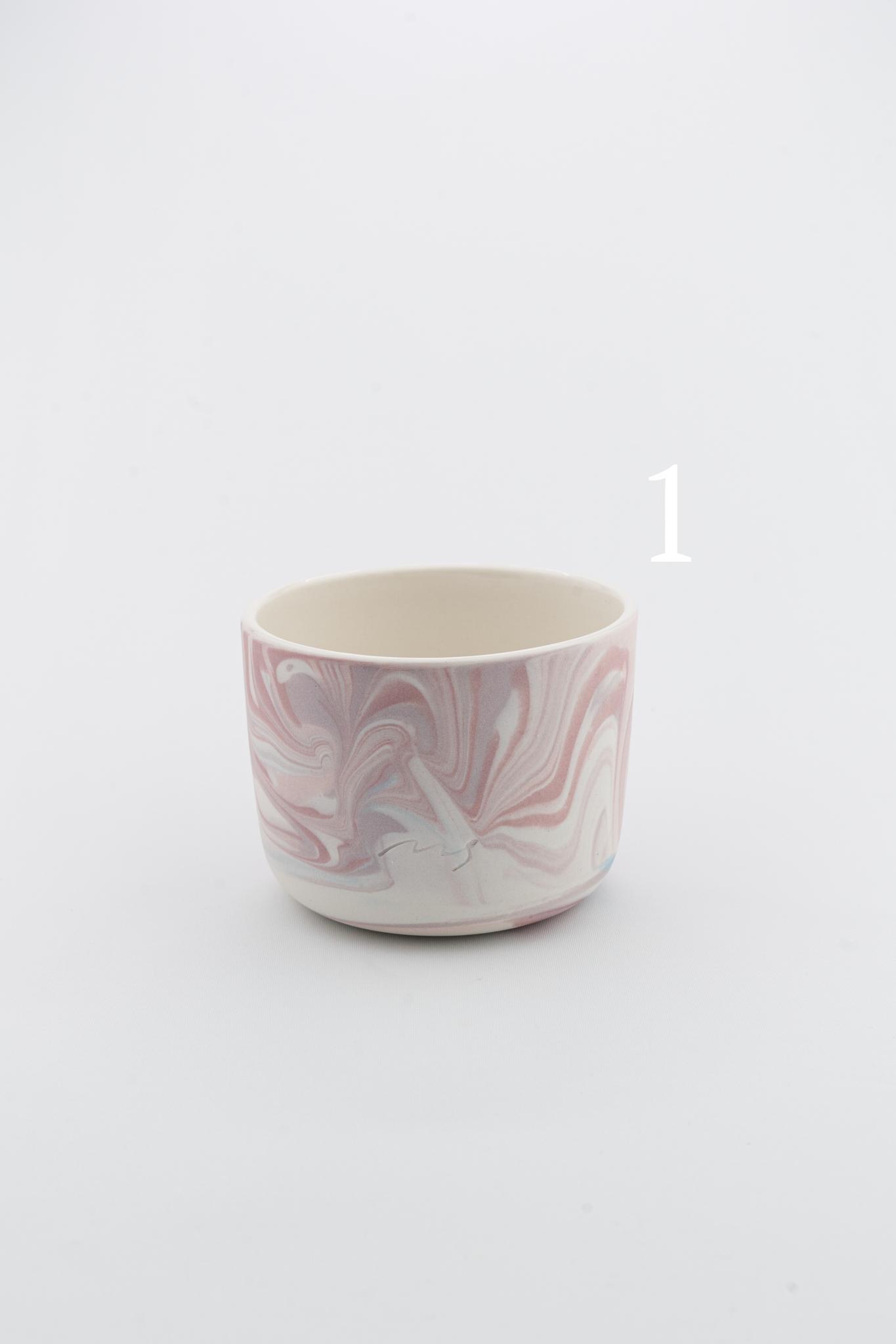 Marbling cup Purple