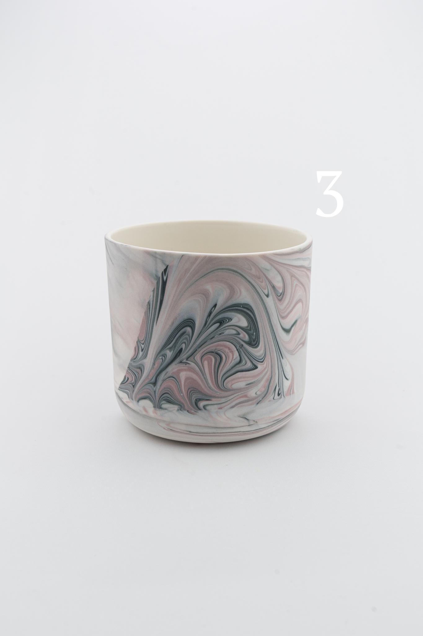 Marbling cup Purple