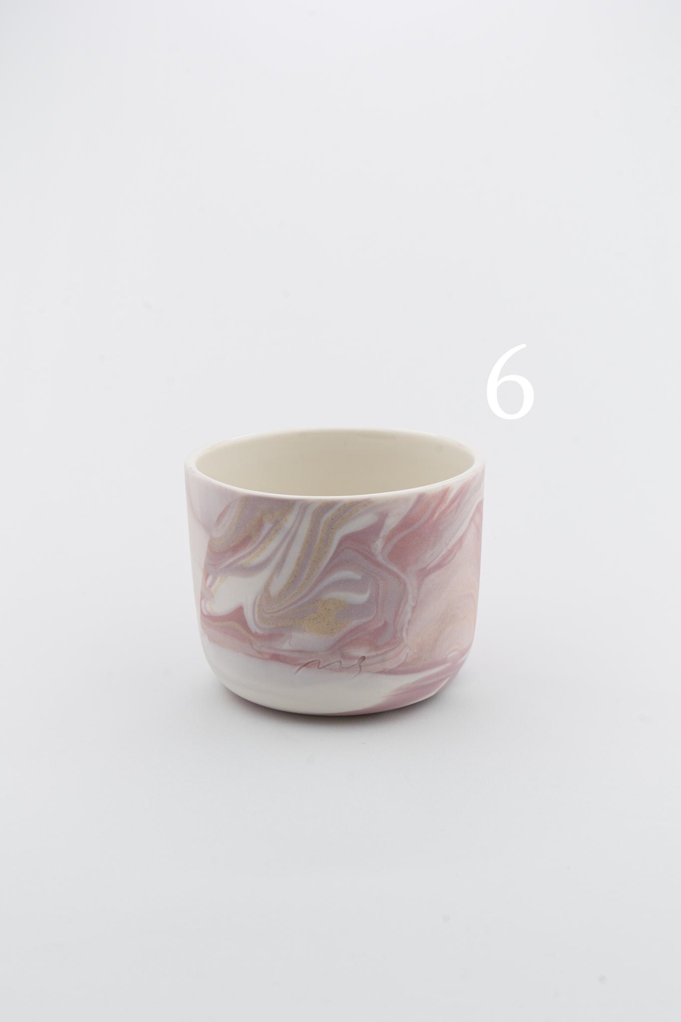 Marbling cup Purple