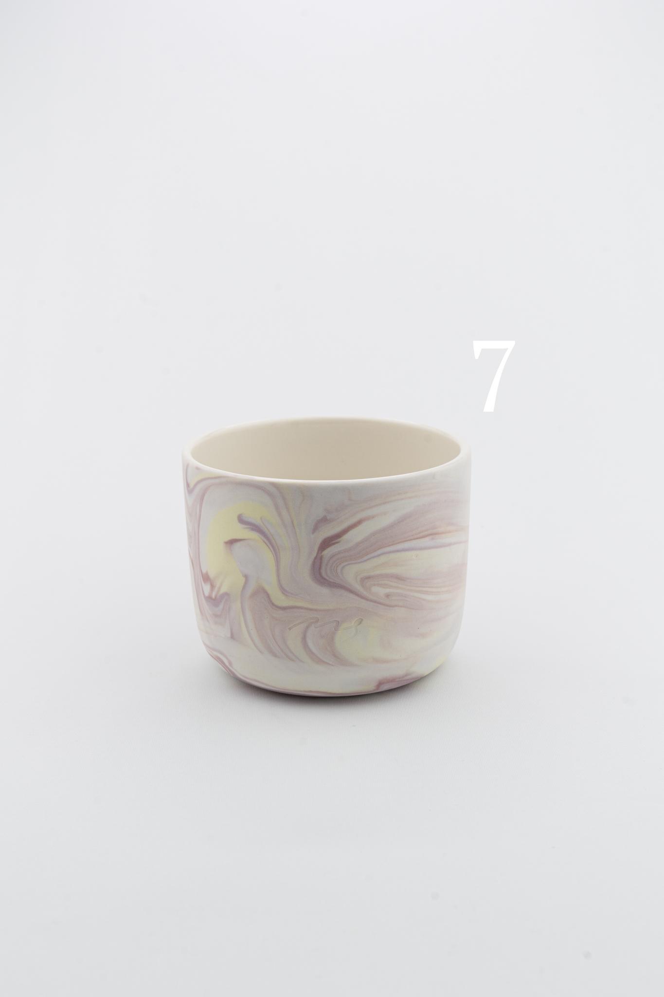 Marbling cup Purple