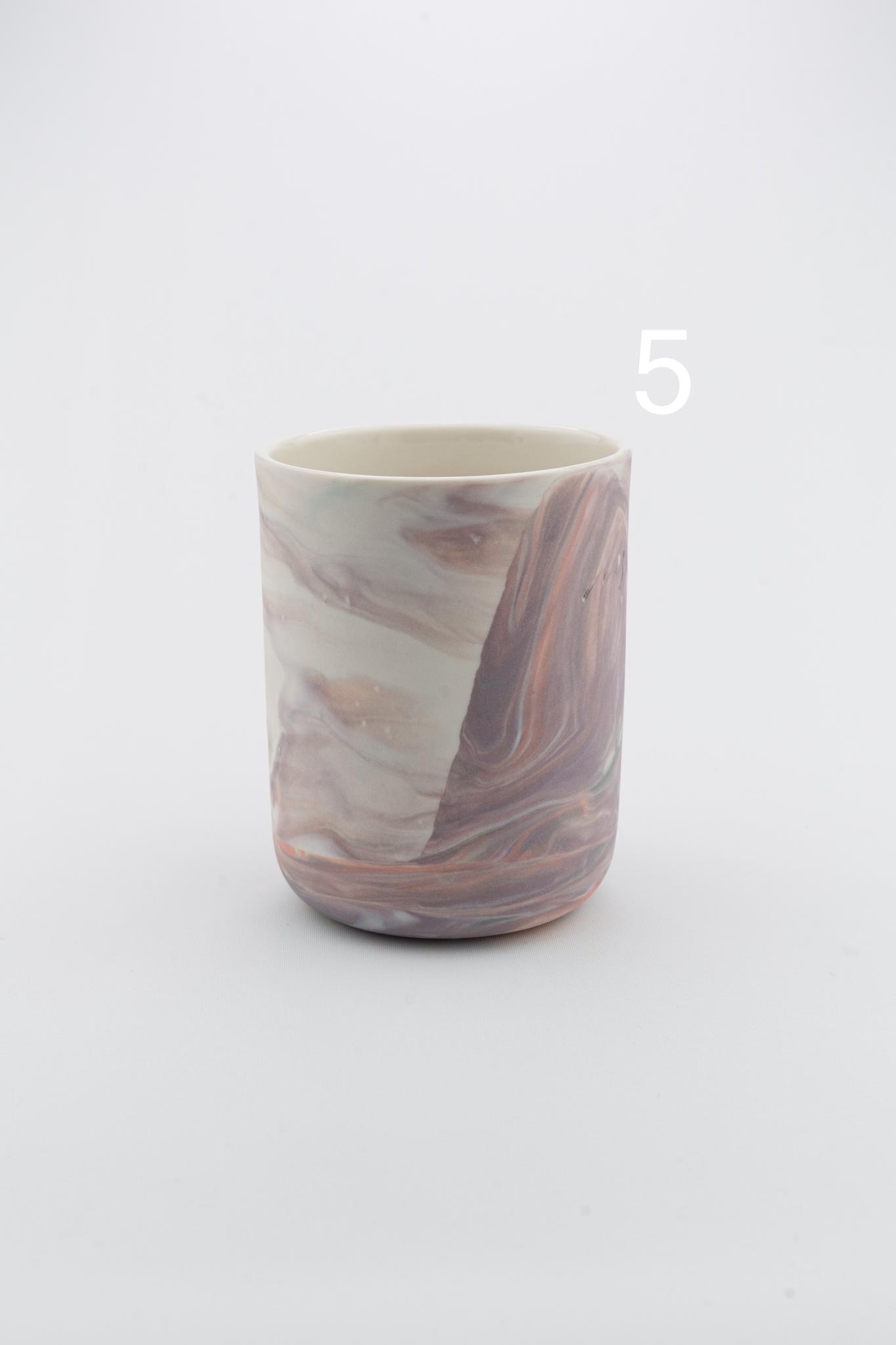 Marbling cup Purple