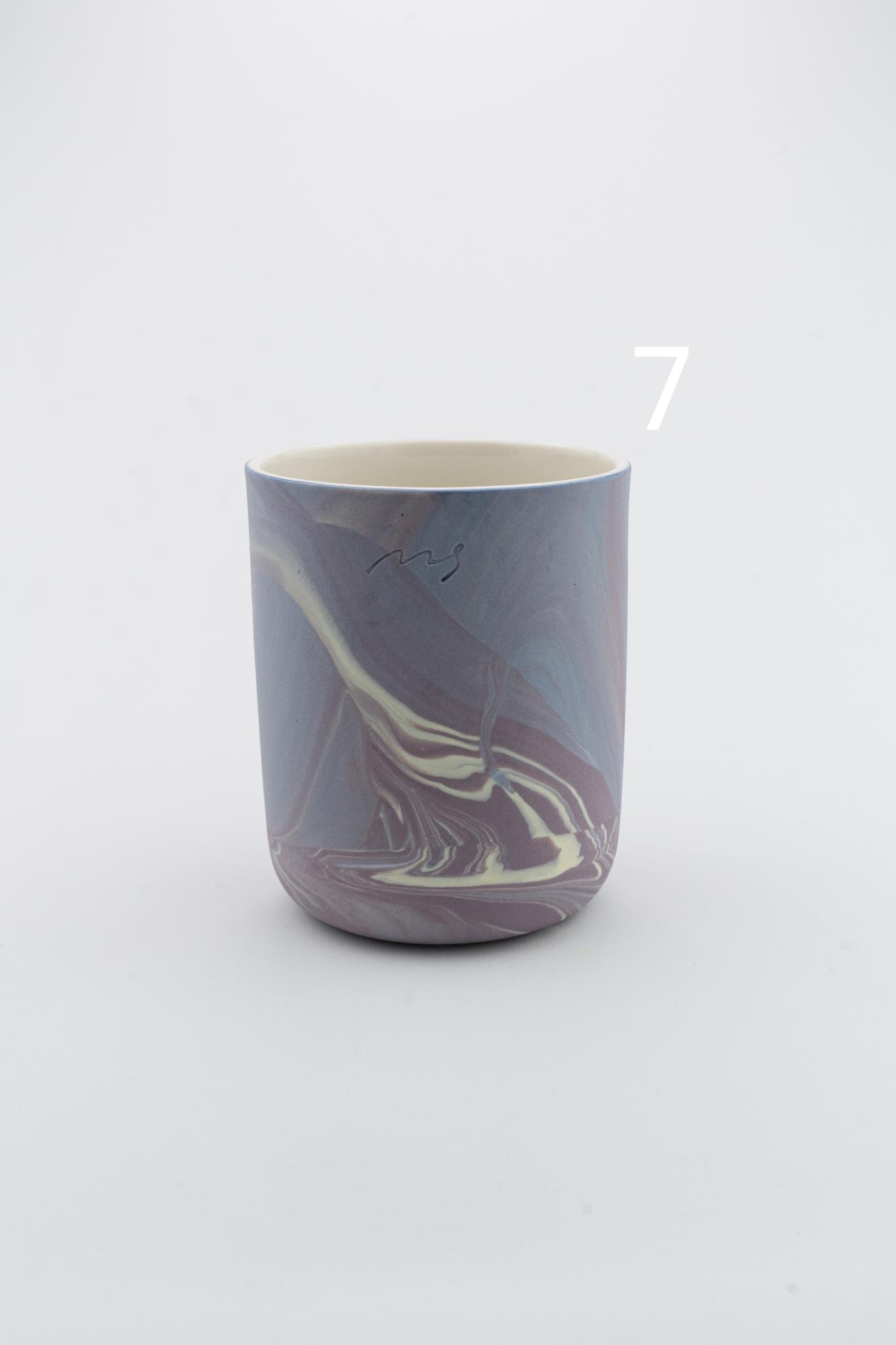 Marbling cup Purple