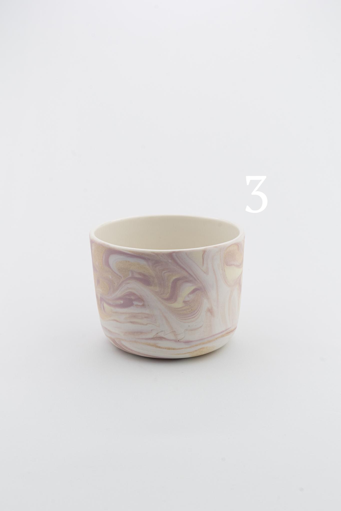 Marbling cup Purple