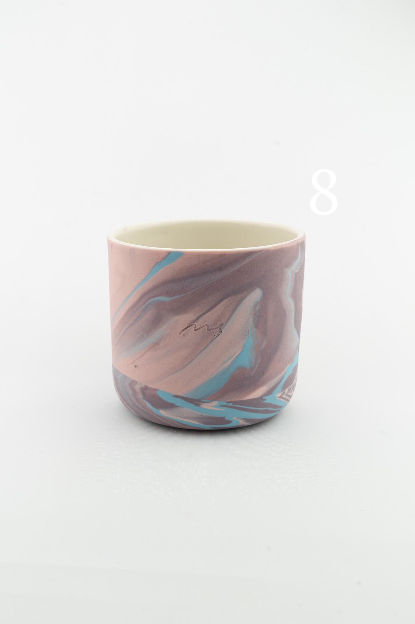 Marbling cup Purple