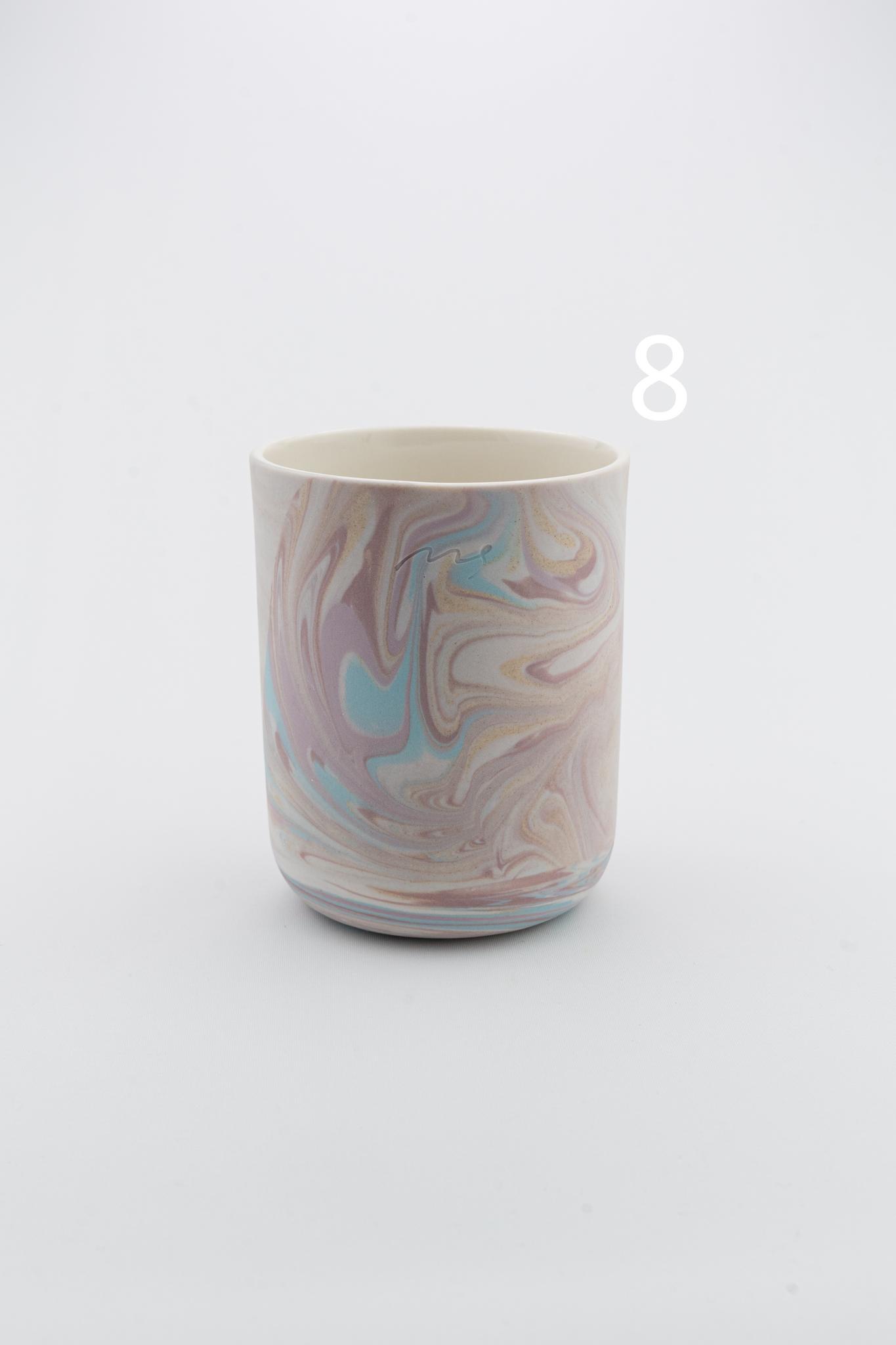 Marbling cup Purple
