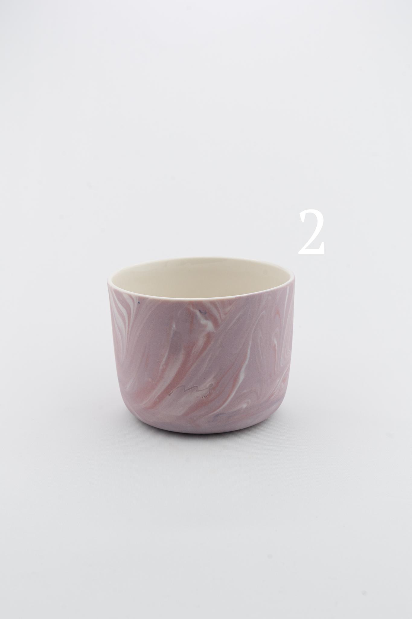 Marbling cup Purple