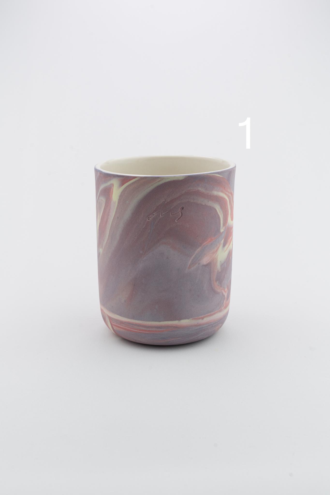 Marbling cup Purple
