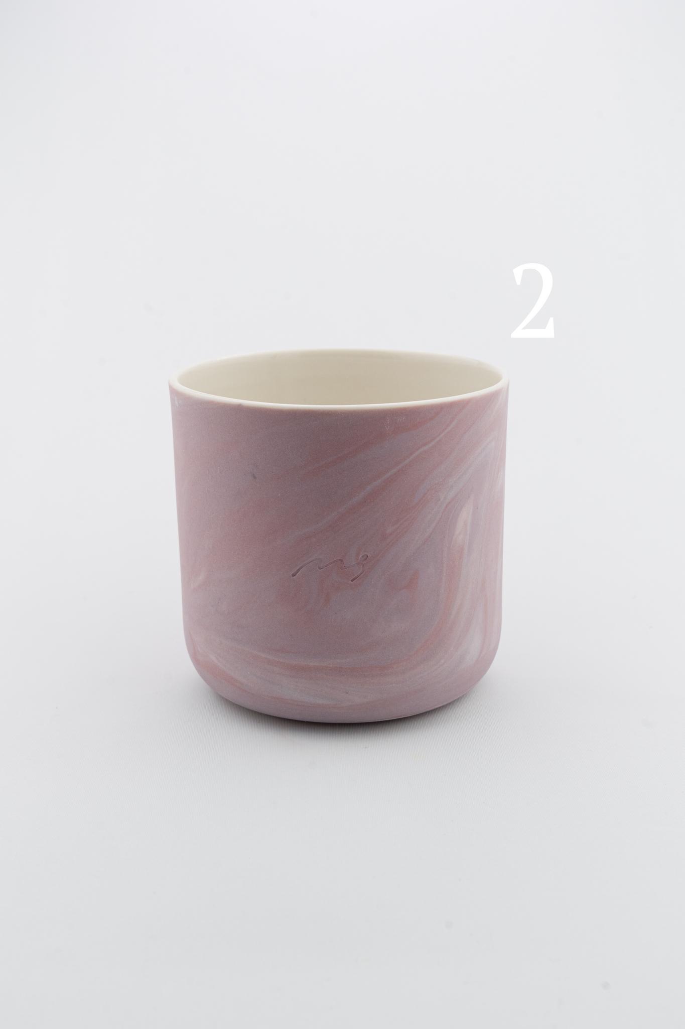 Marbling cup Purple