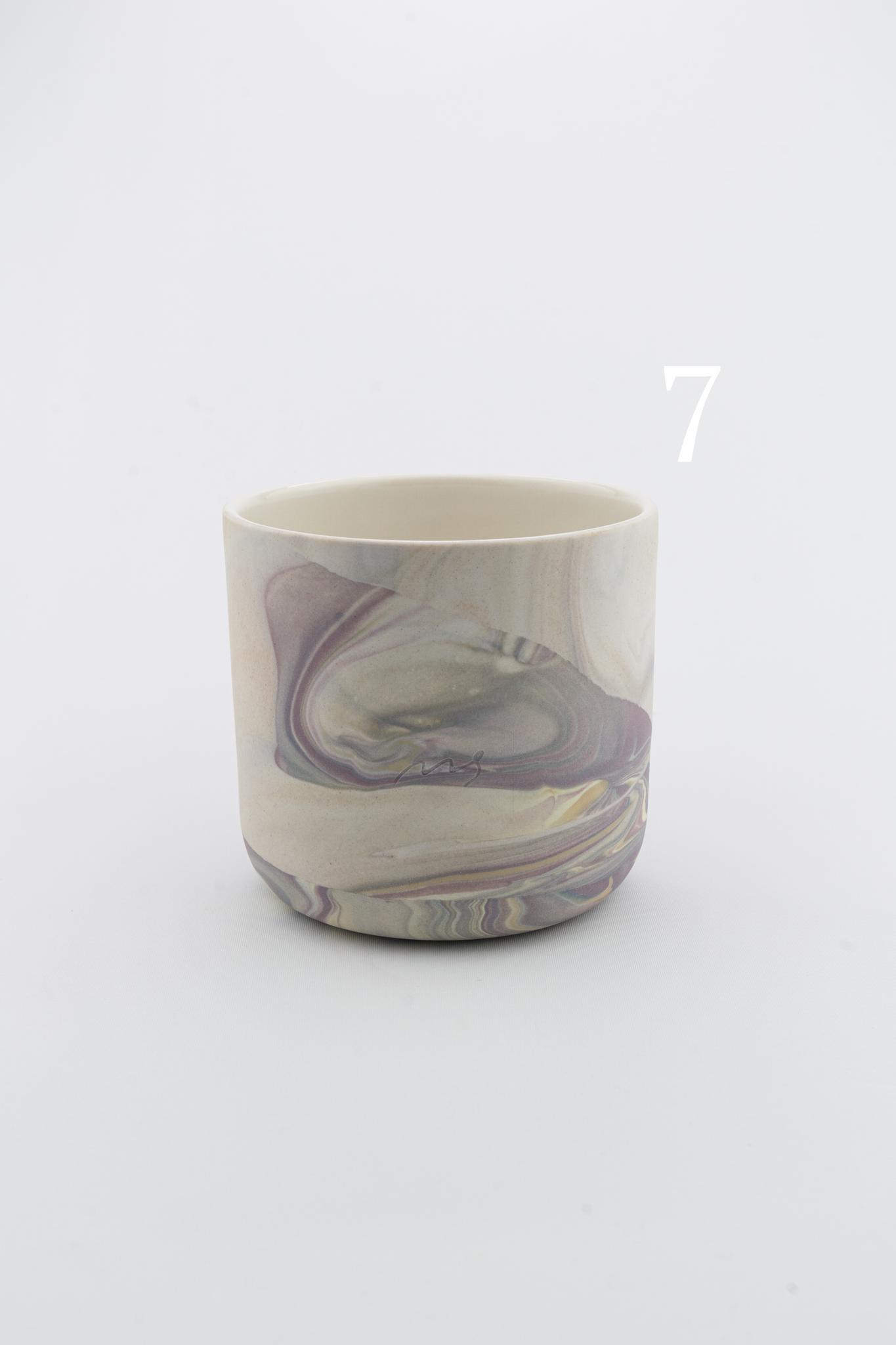 Marbling cup Purple